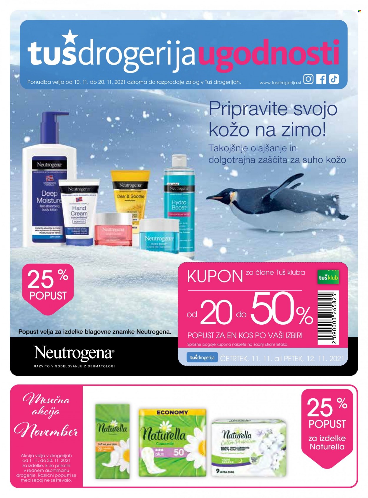 Tuš Drogeria katalog - 10.11.2021 - 20.11.2021. Stran 1
