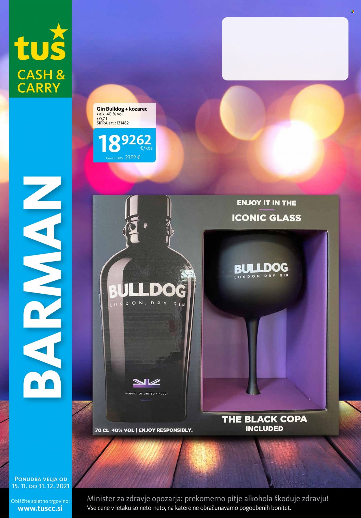 Tuš Cash & Carry katalog - 15.11.2021 - 31.12.2021. Stran 1