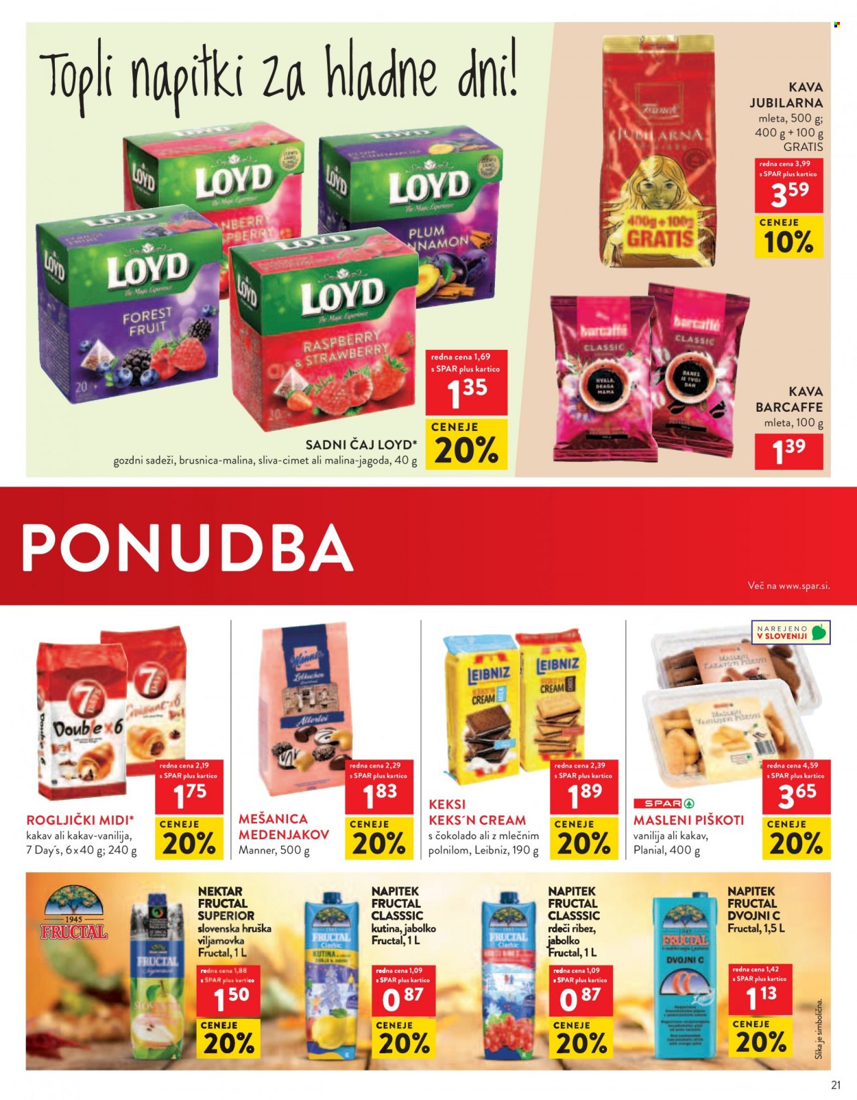 SPAR katalog - 17.11.2021 - 30.11.2021. Stran 21