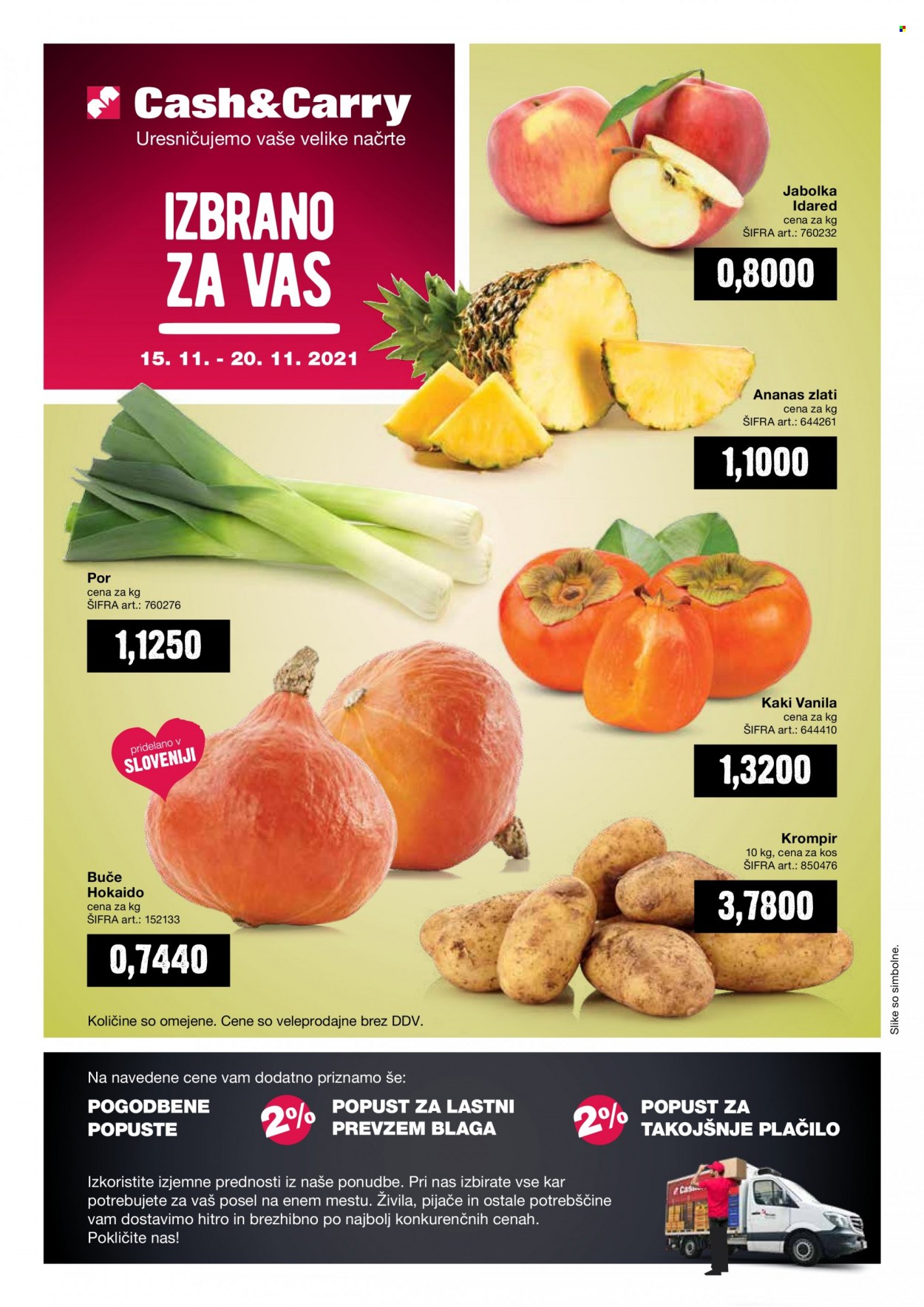 Mercator Cash & Carry katalog - 15.11.2021 - 20.11.2021. Stran 1