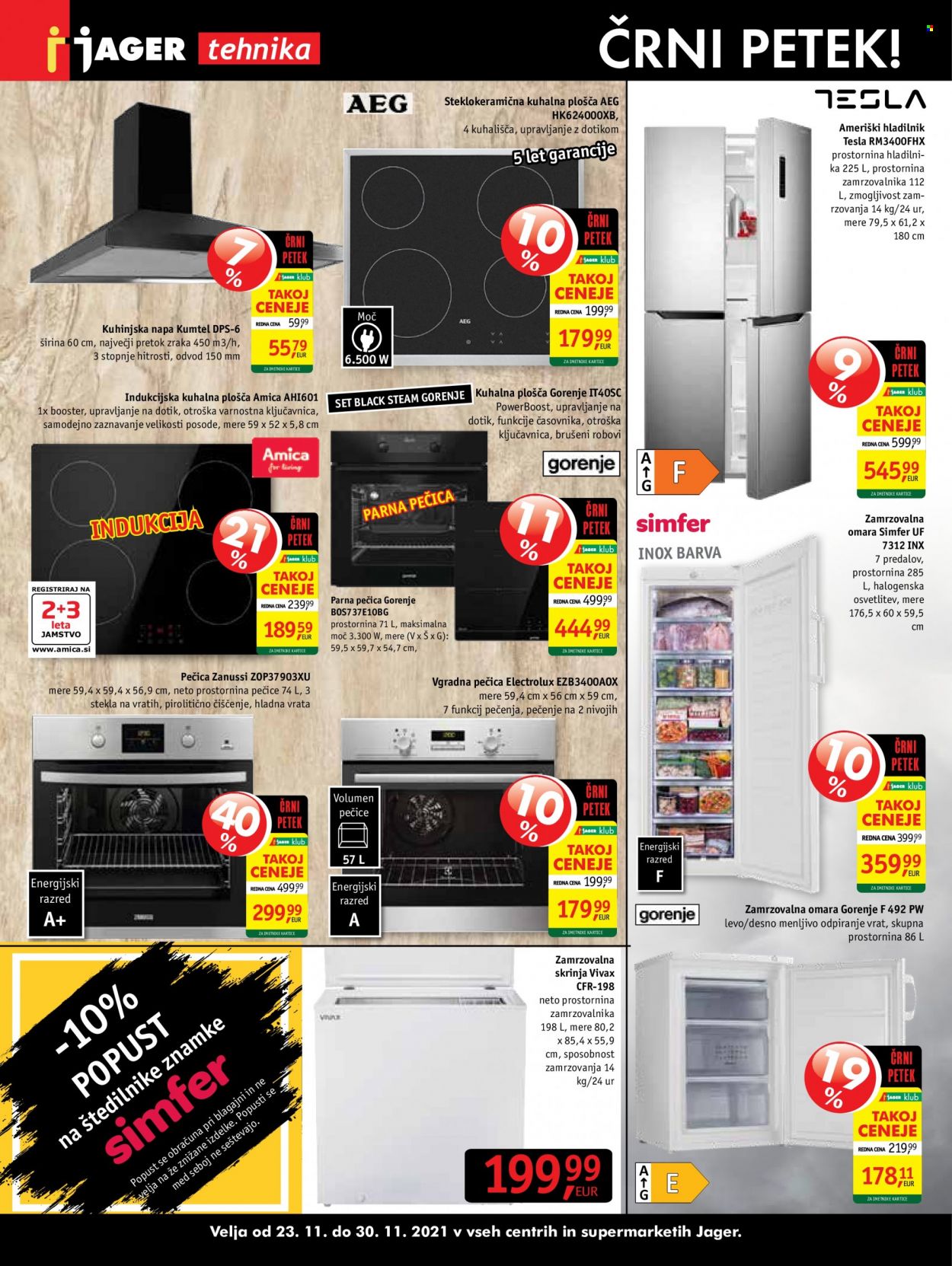 thumbnail - JAGER katalog - 23.11.2021 - 30.11.2021 - Ponudba izdelkov - AEG, ameriški hladilnik, Gorenje, zamrzovalna omara, zamrzovalna skrinja, hladilnik, vgradna pečica. Stran 2.