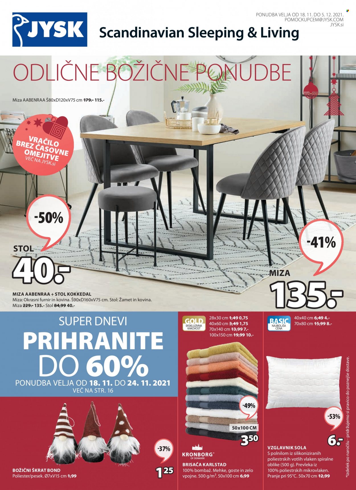 JYSK katalog - 18.11.2021 - 5.12.2021. Stran 1