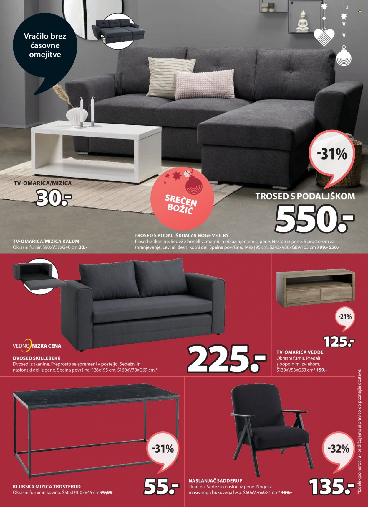 JYSK katalog - 18.11.2021 - 5.12.2021. Stran 3