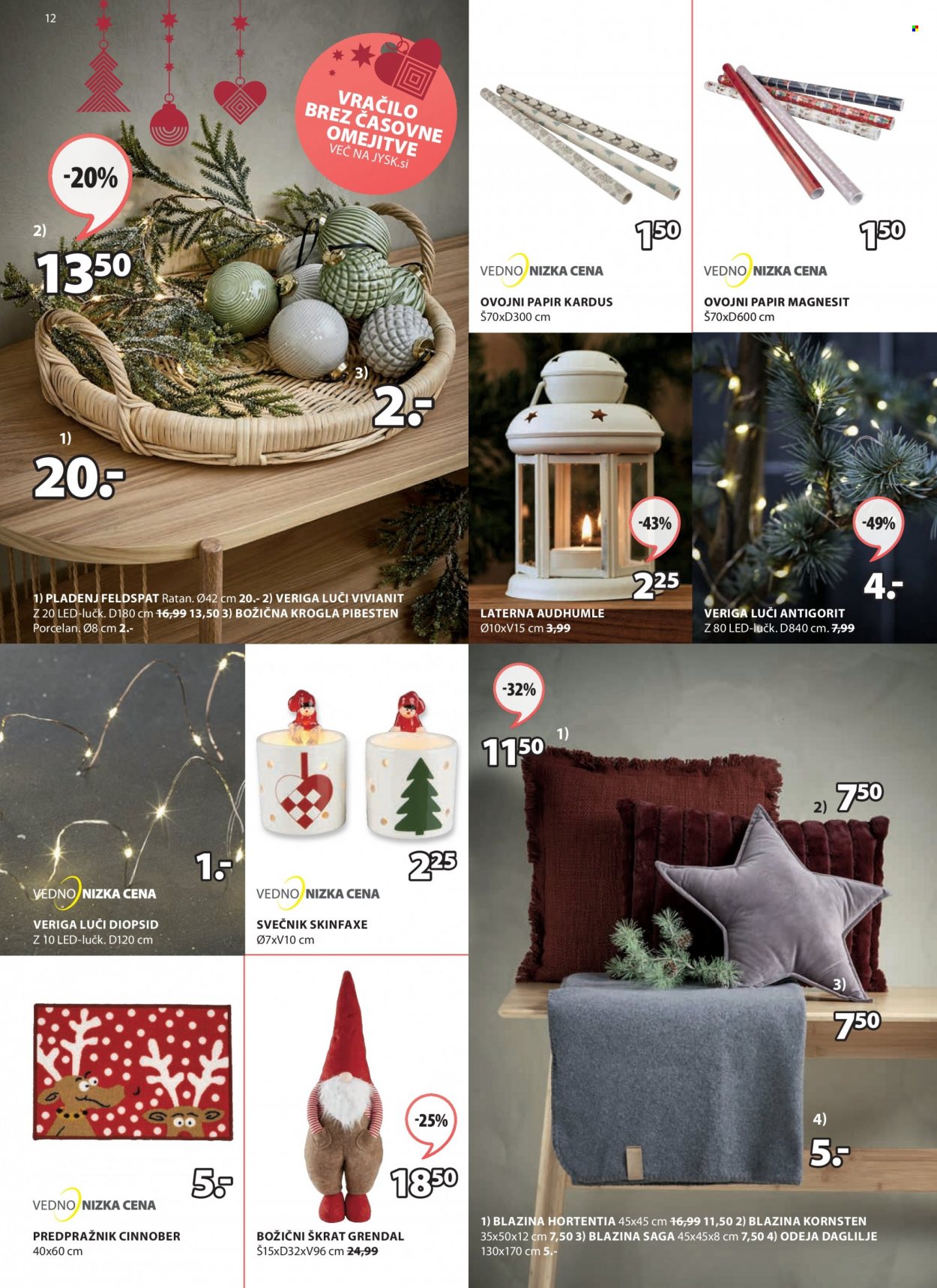 JYSK katalog - 18.11.2021 - 5.12.2021. Stran 12