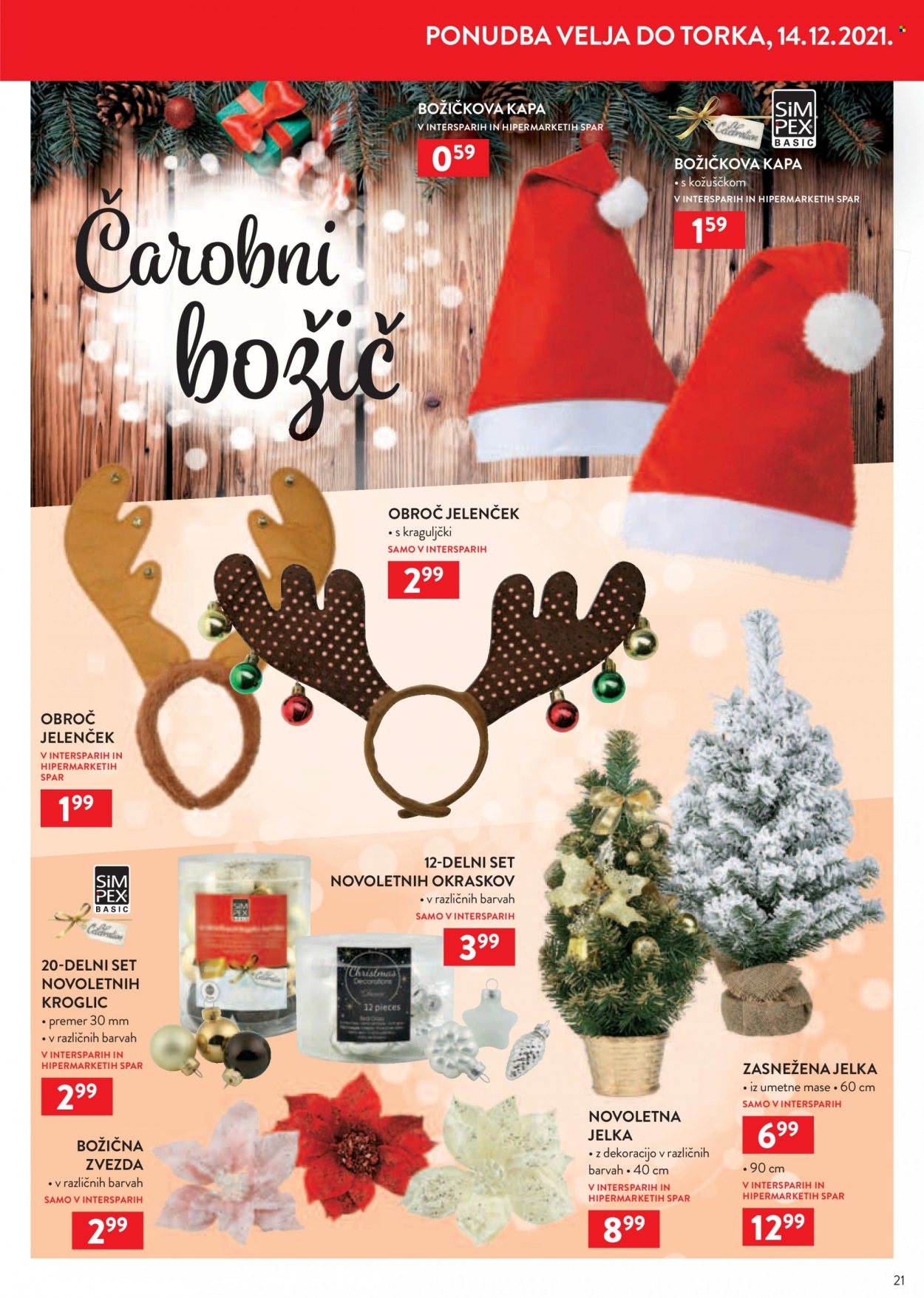 SPAR katalog - 24.11.2021 - 14.12.2021. Stran 21