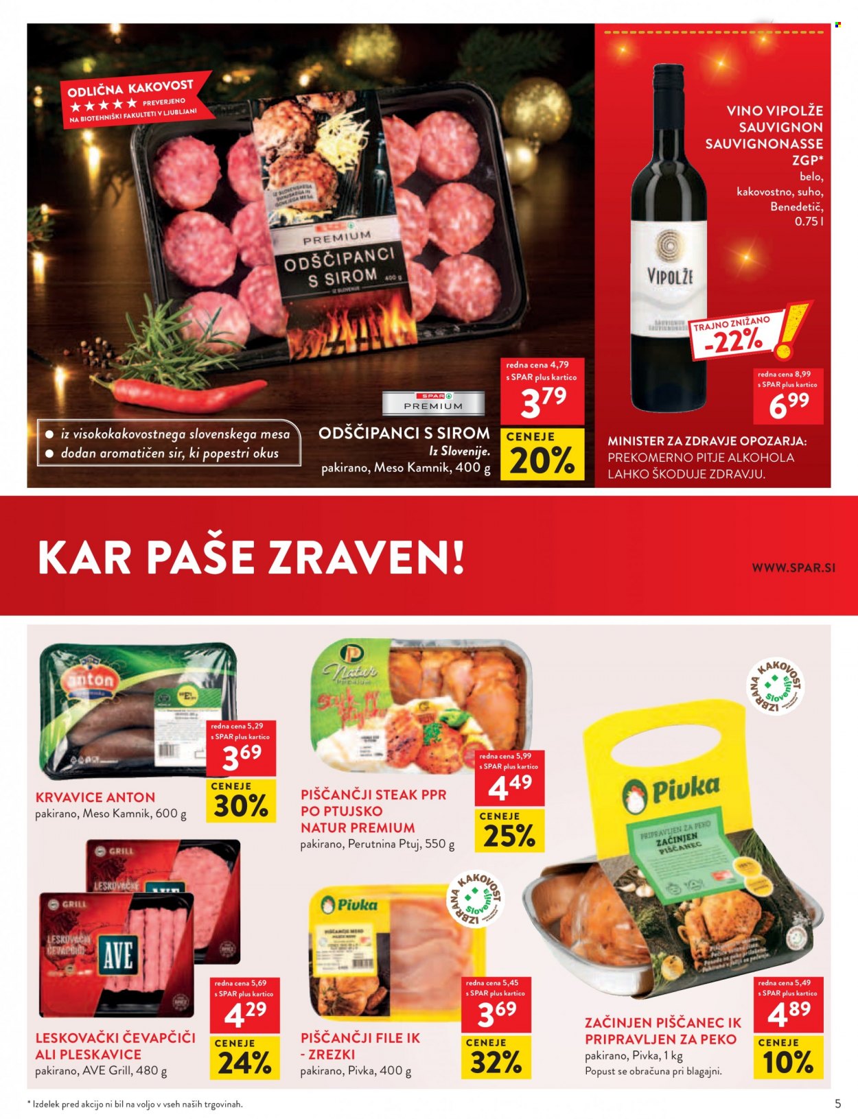 SPAR katalog - 1.12.2021 - 7.12.2021. Stran 5