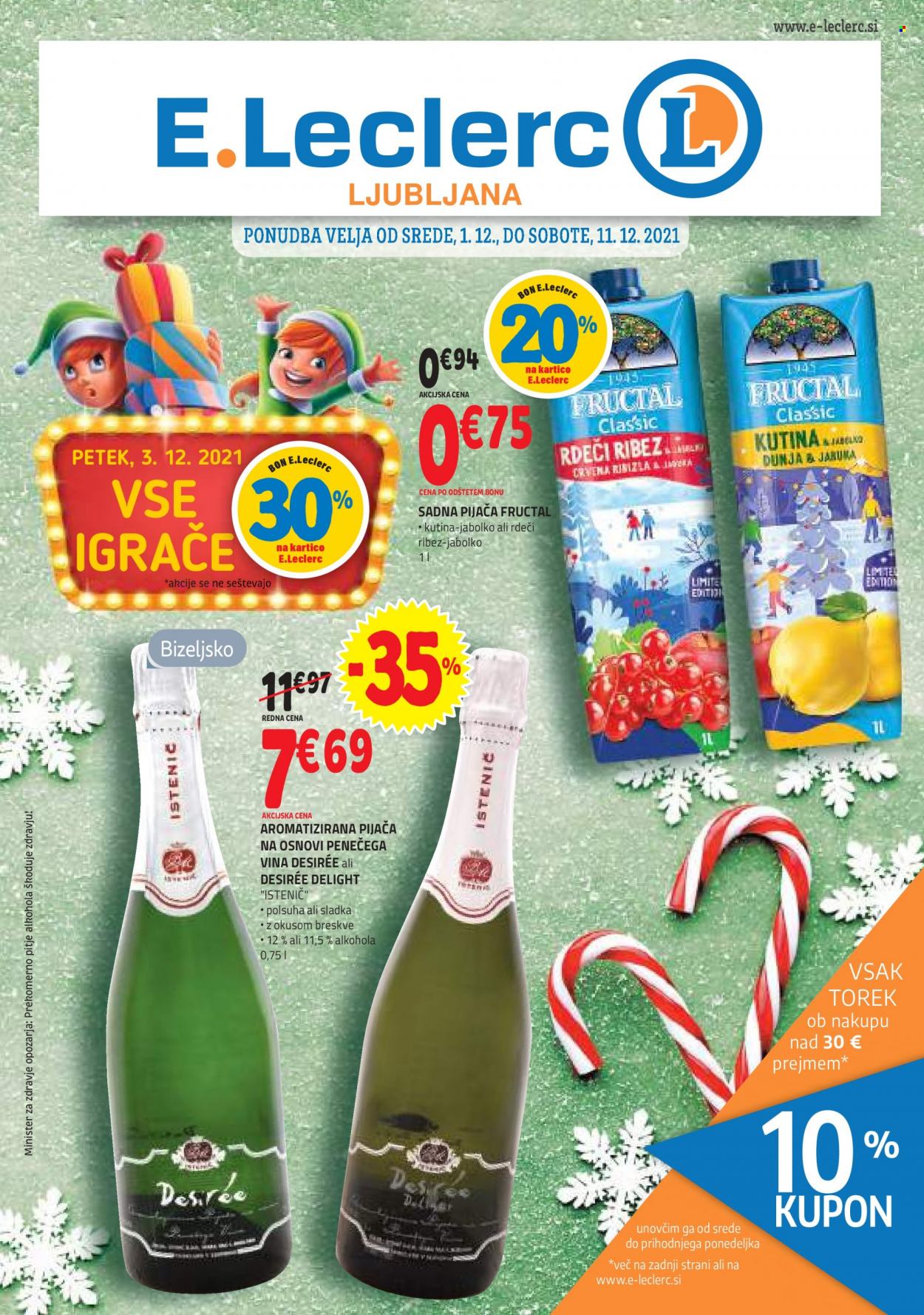 E.Leclerc katalog - 1.12.2021 - 11.12.2021. Stran 1