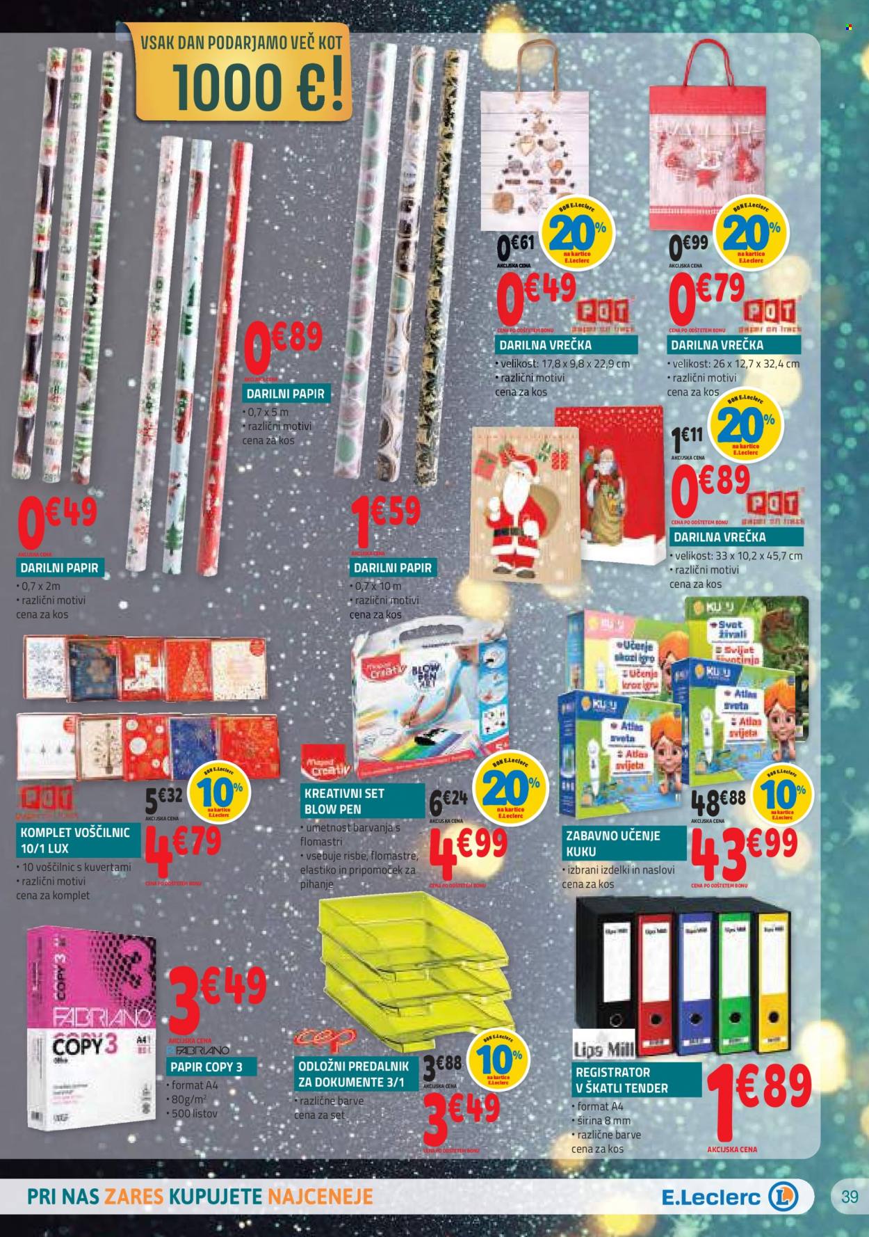 E.Leclerc katalog - 1.12.2021 - 11.12.2021. Stran 39