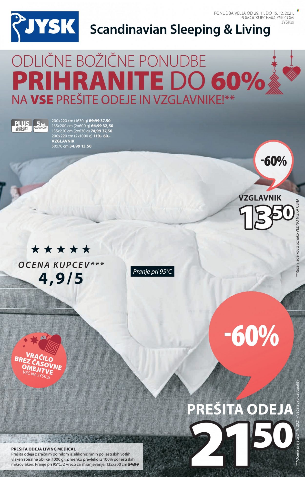JYSK katalog - 29.11.2021 - 15.12.2021. Stran 1