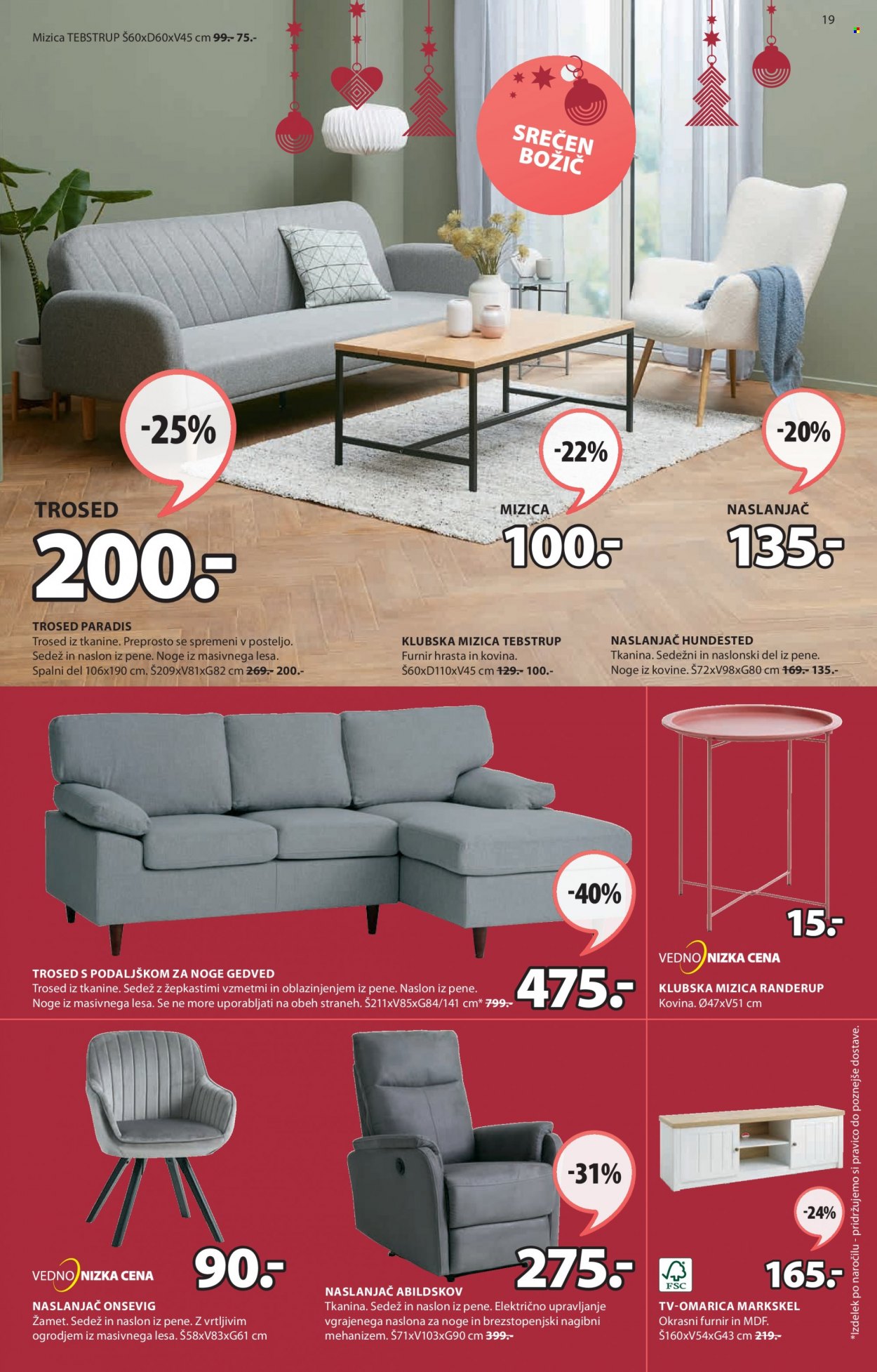 JYSK katalog - 29.11.2021 - 15.12.2021. Stran 19