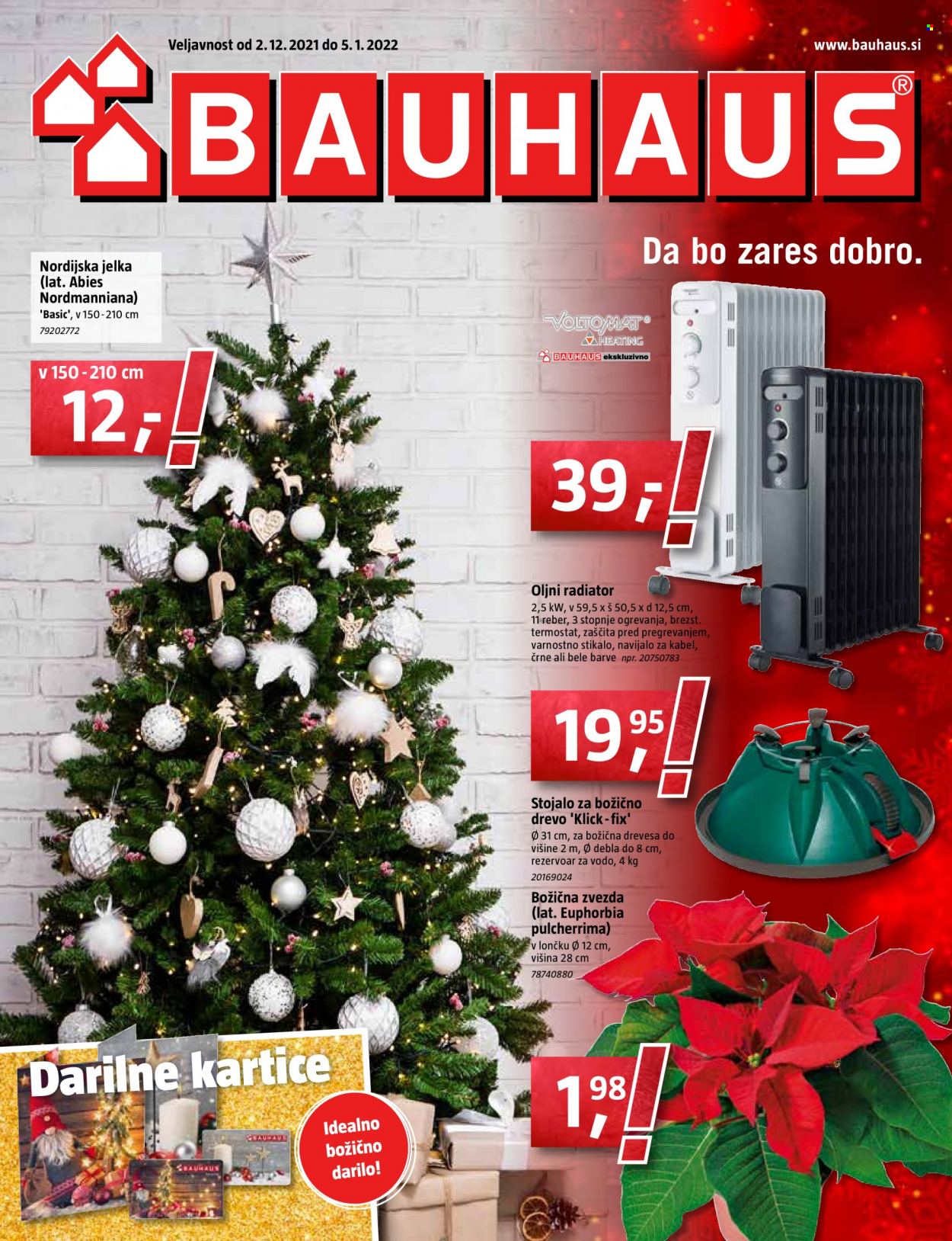 thumbnail - Bauhaus katalog - 2.12.2021 - 5.1.2022 - Ponudba izdelkov - zvezda, radiator. Stran 1.