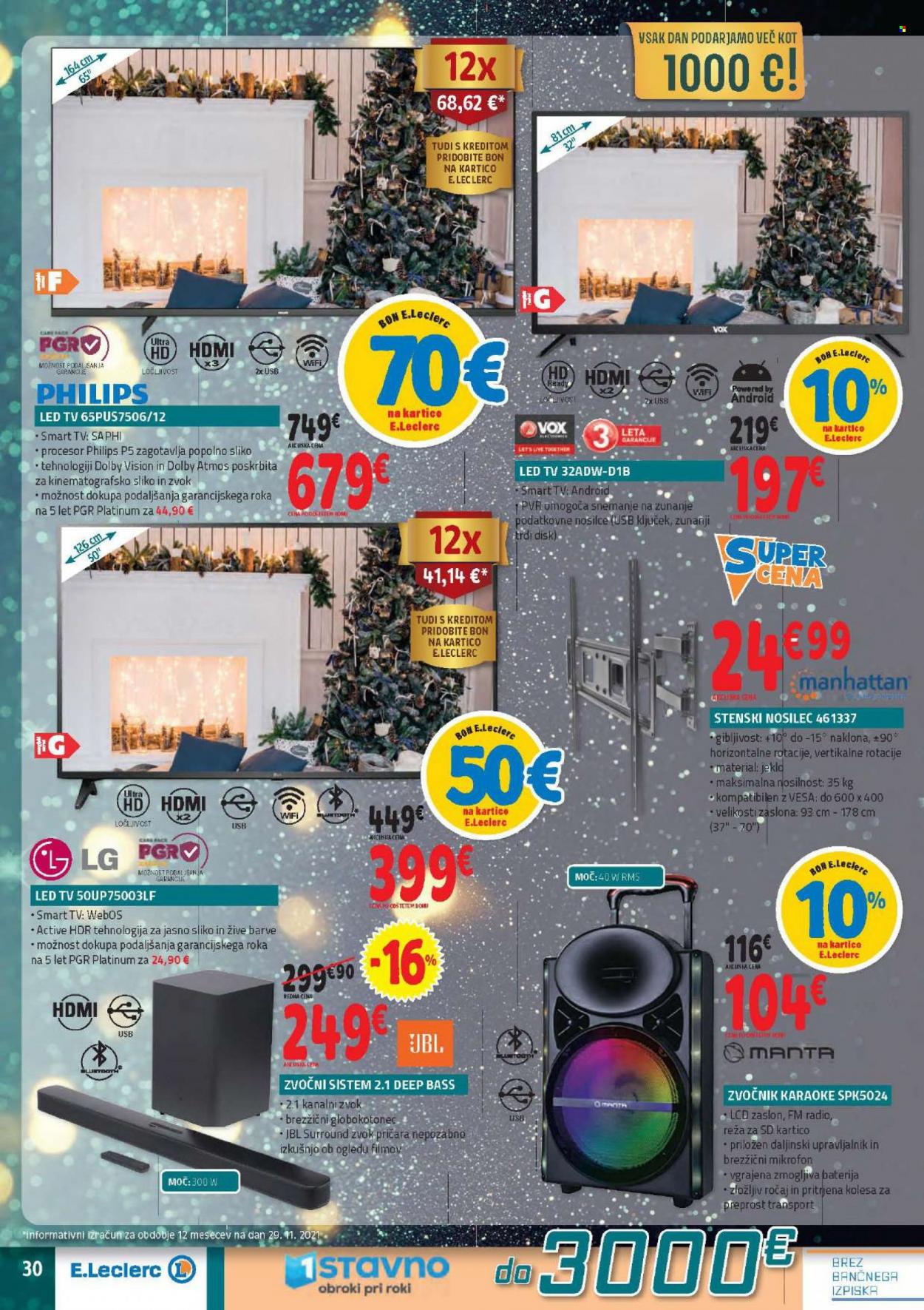 E.Leclerc katalog - 8.12.2021 - 18.12.2021. Stran 30