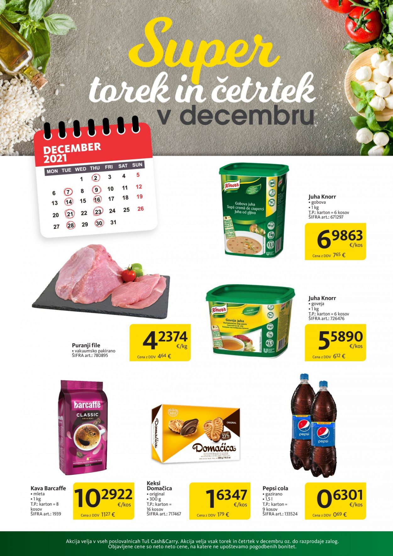 Tuš Cash & Carry katalog - 2.12.2021 - 30.12.2021. Stran 1