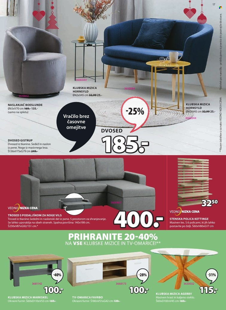 JYSK katalog - 9.12.2021 - 23.12.2021. Stran 17