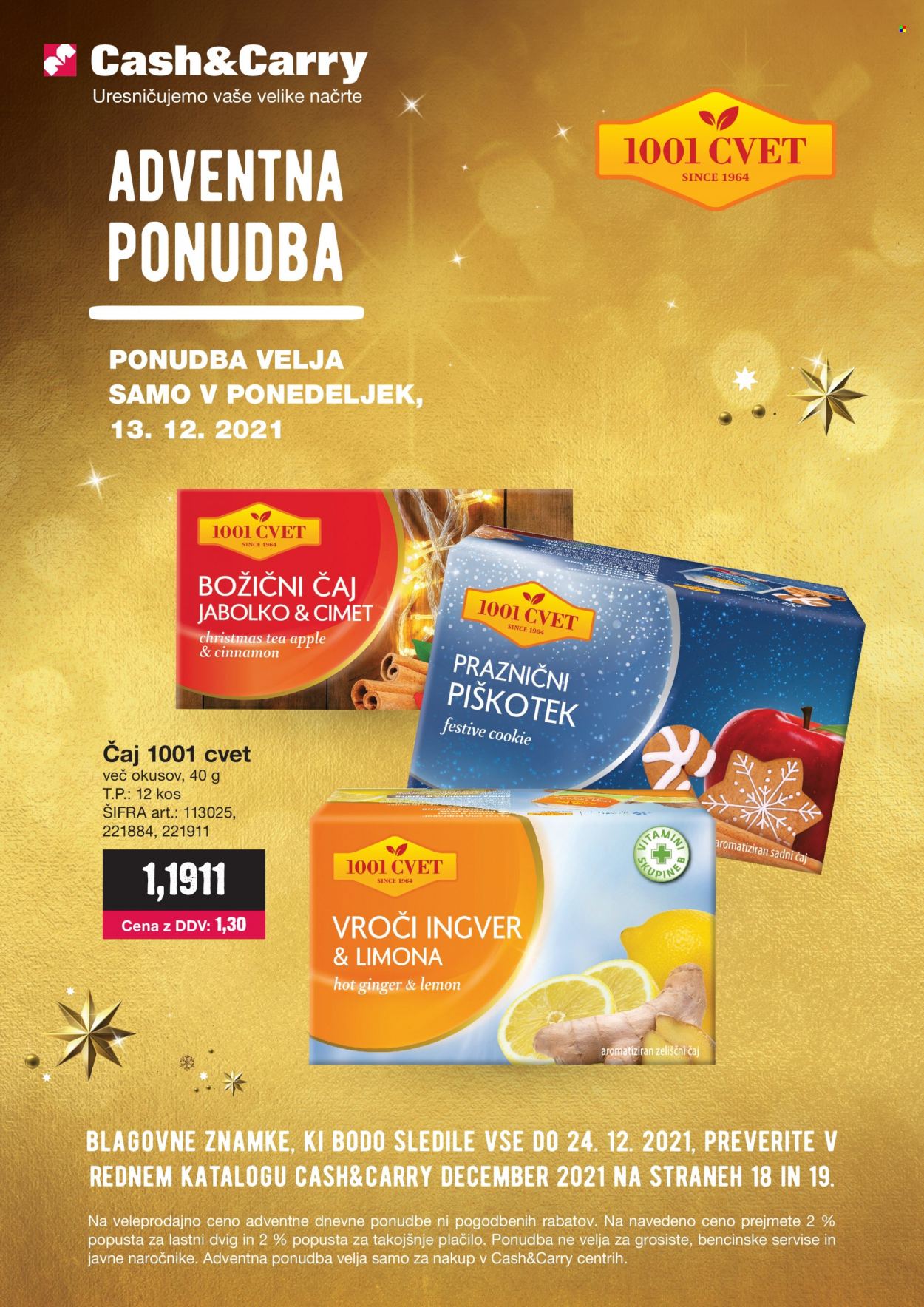 Mercator Cash & Carry katalog - 13.12.2021 - 13.12.2021. Stran 1