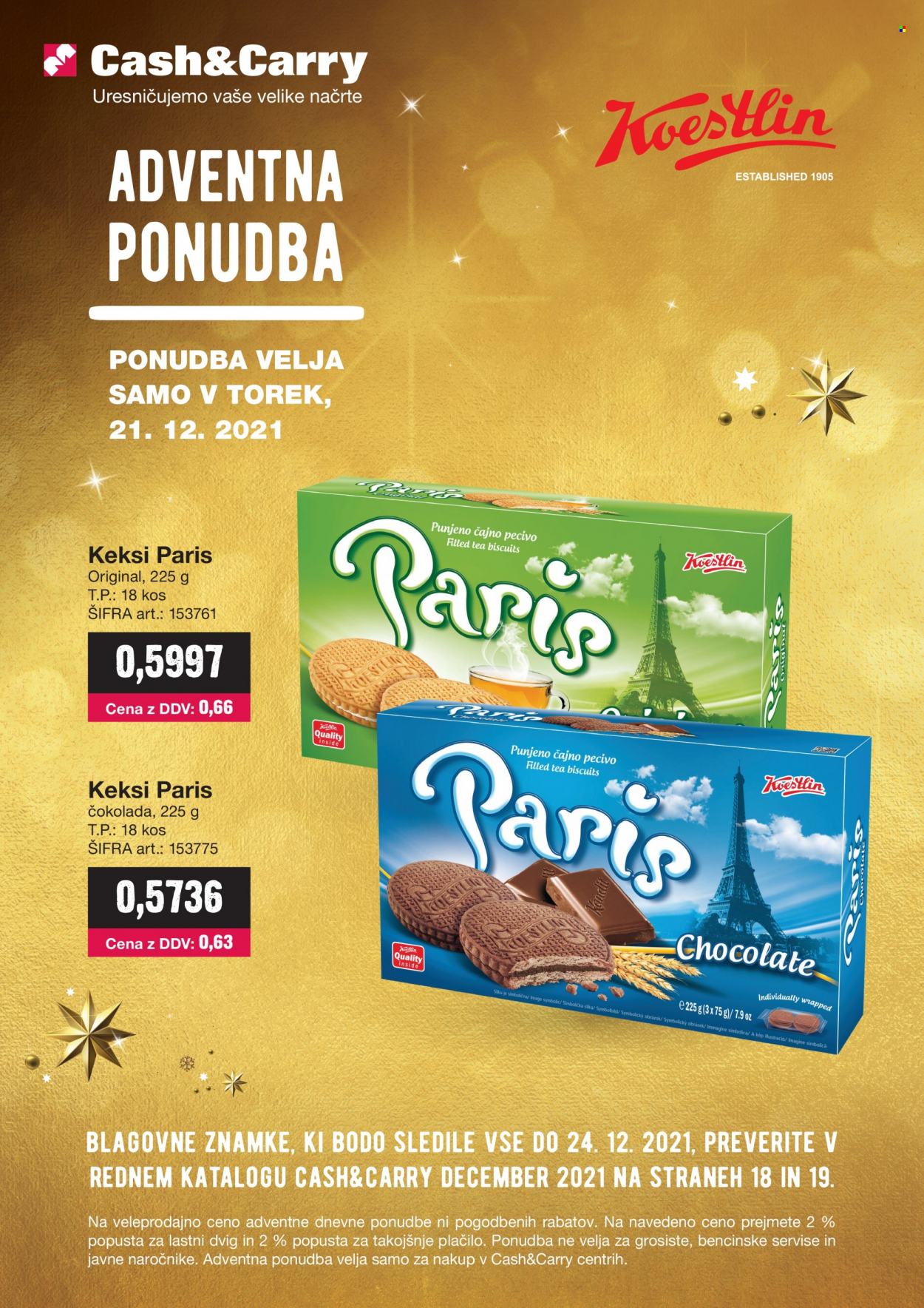 Mercator Cash & Carry katalog - 21.12.2021 - 21.12.2021. Stran 1
