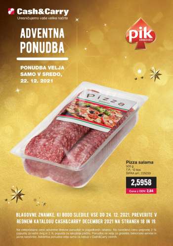Mercator Cash & Carry katalog - 22.12.2021 - 22.12.2021.