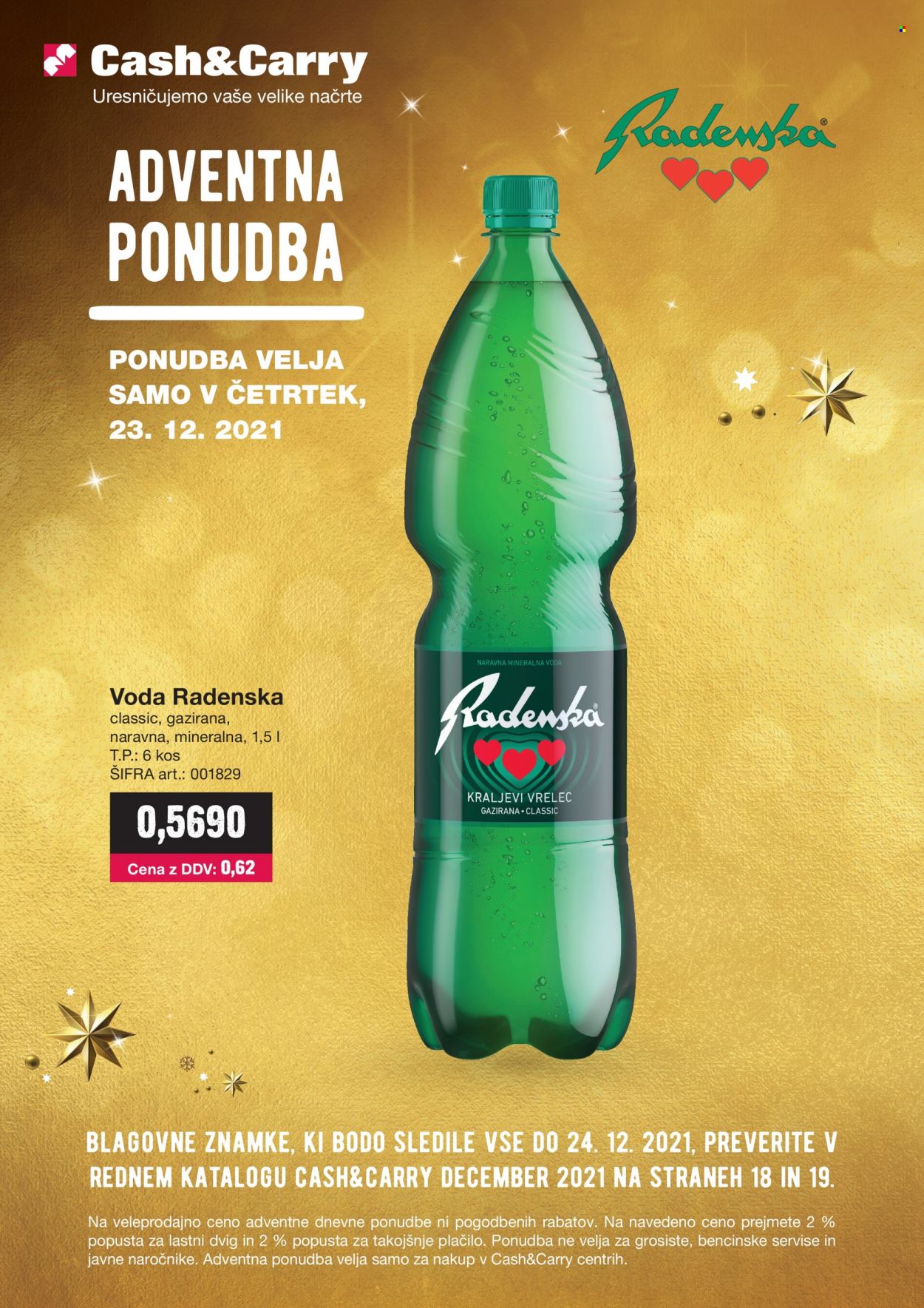 Mercator Cash & Carry katalog - 23.12.2021 - 23.12.2021. Stran 1