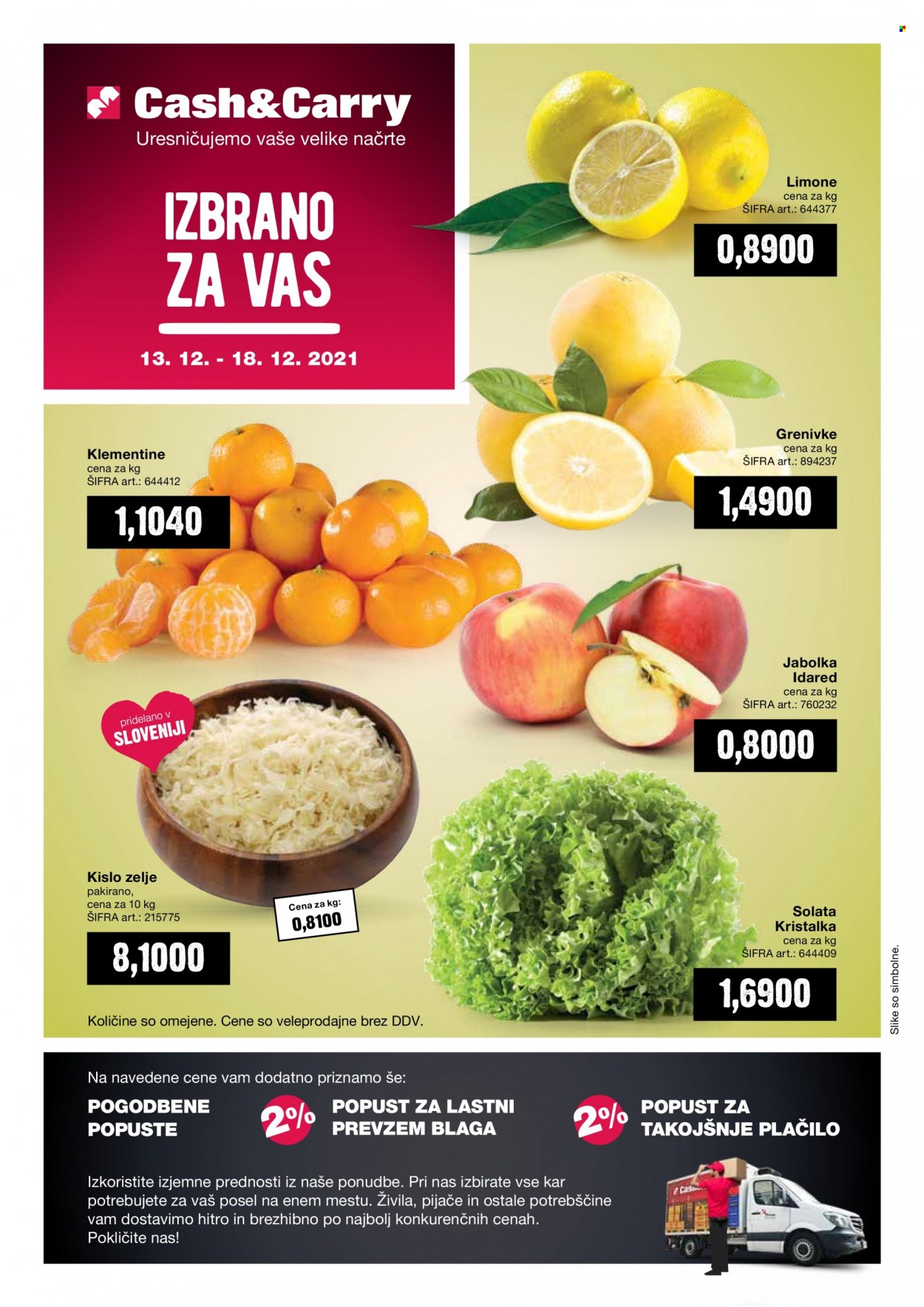 Mercator Cash & Carry katalog - 13.12.2021 - 18.12.2021. Stran 1