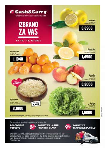 Mercator Cash & Carry katalog - 13.12.2021 - 18.12.2021.