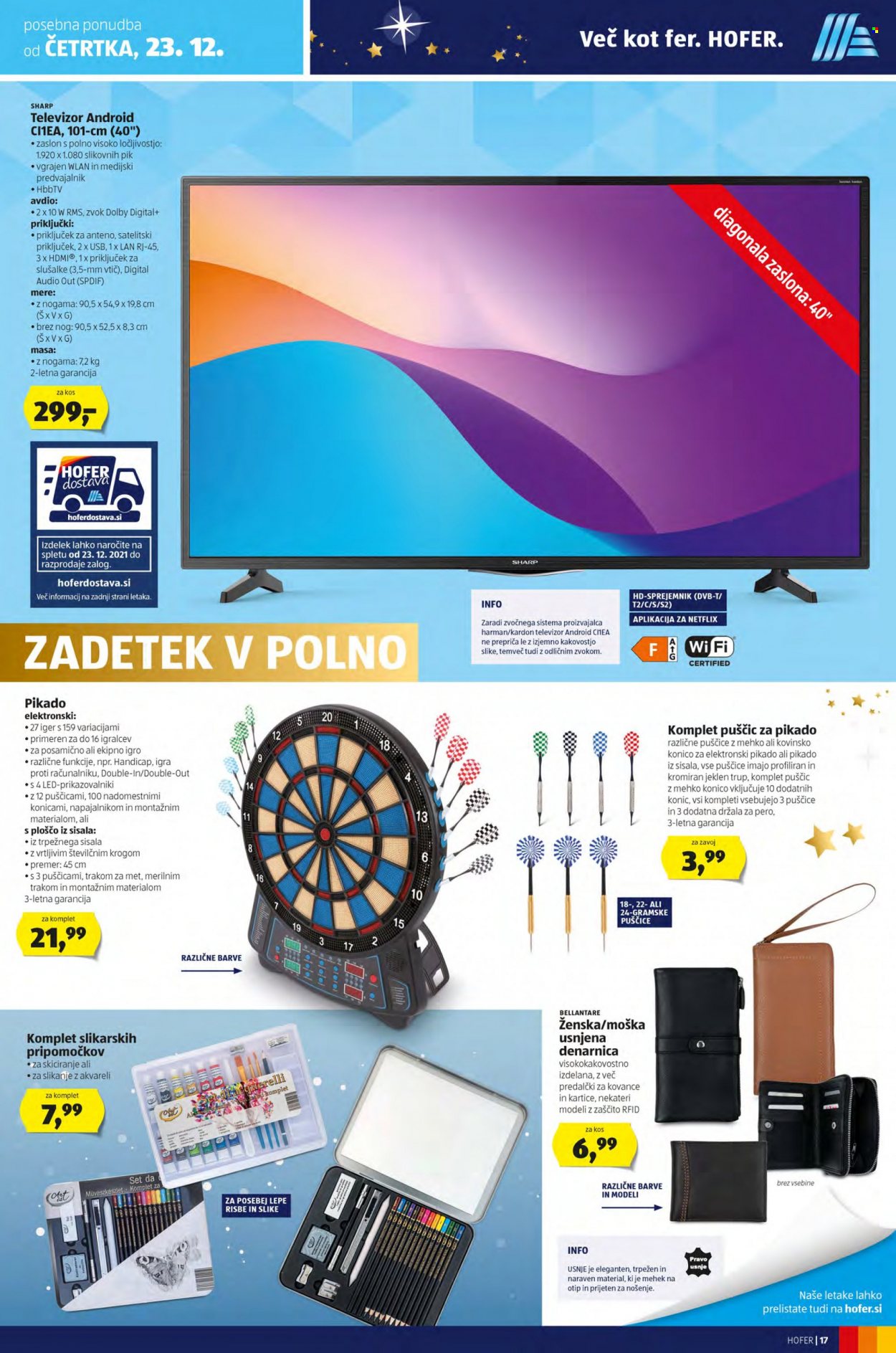 Hofer katalog - 17.12.2021 - 24.12.2021. Stran 17