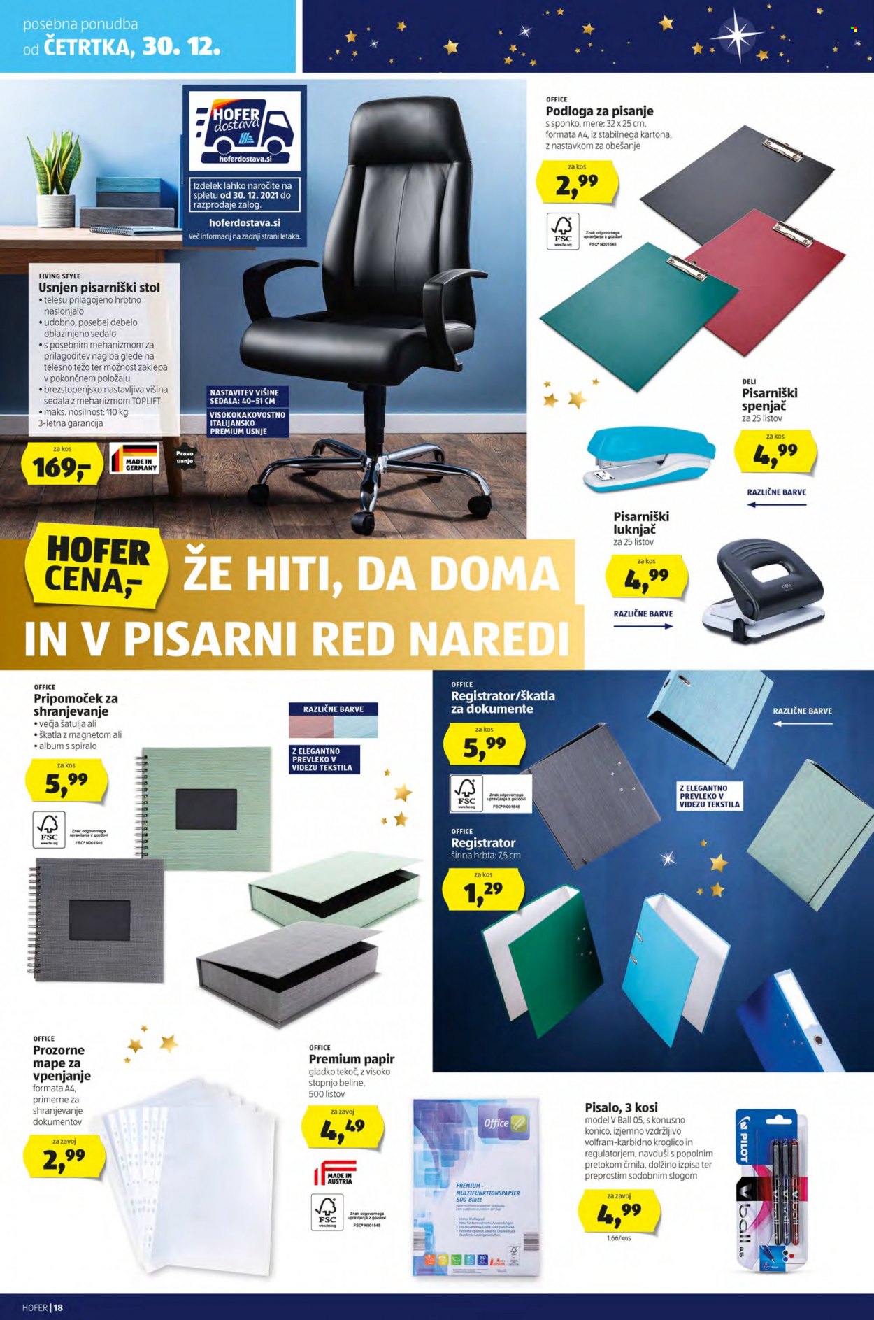 Hofer katalog - 24.12.2021 - 31.12.2021. Stran 18
