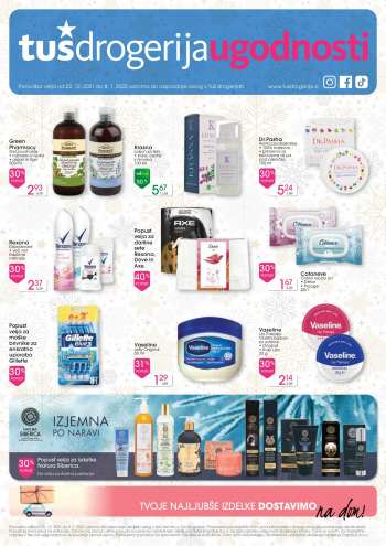 Tuš Drogeria katalog - 22.12.2021 - 08.01.2022.