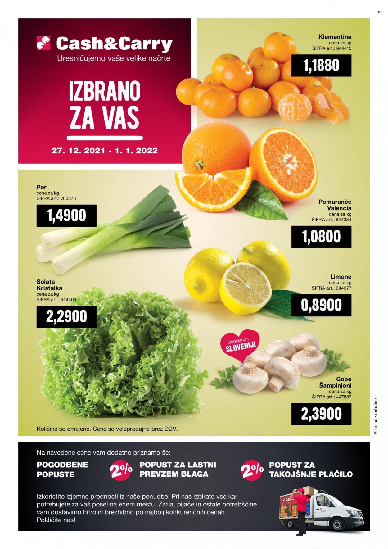 Mercator Cash & Carry katalog - 27.12.2021 - 1.1.2022. Stran 1