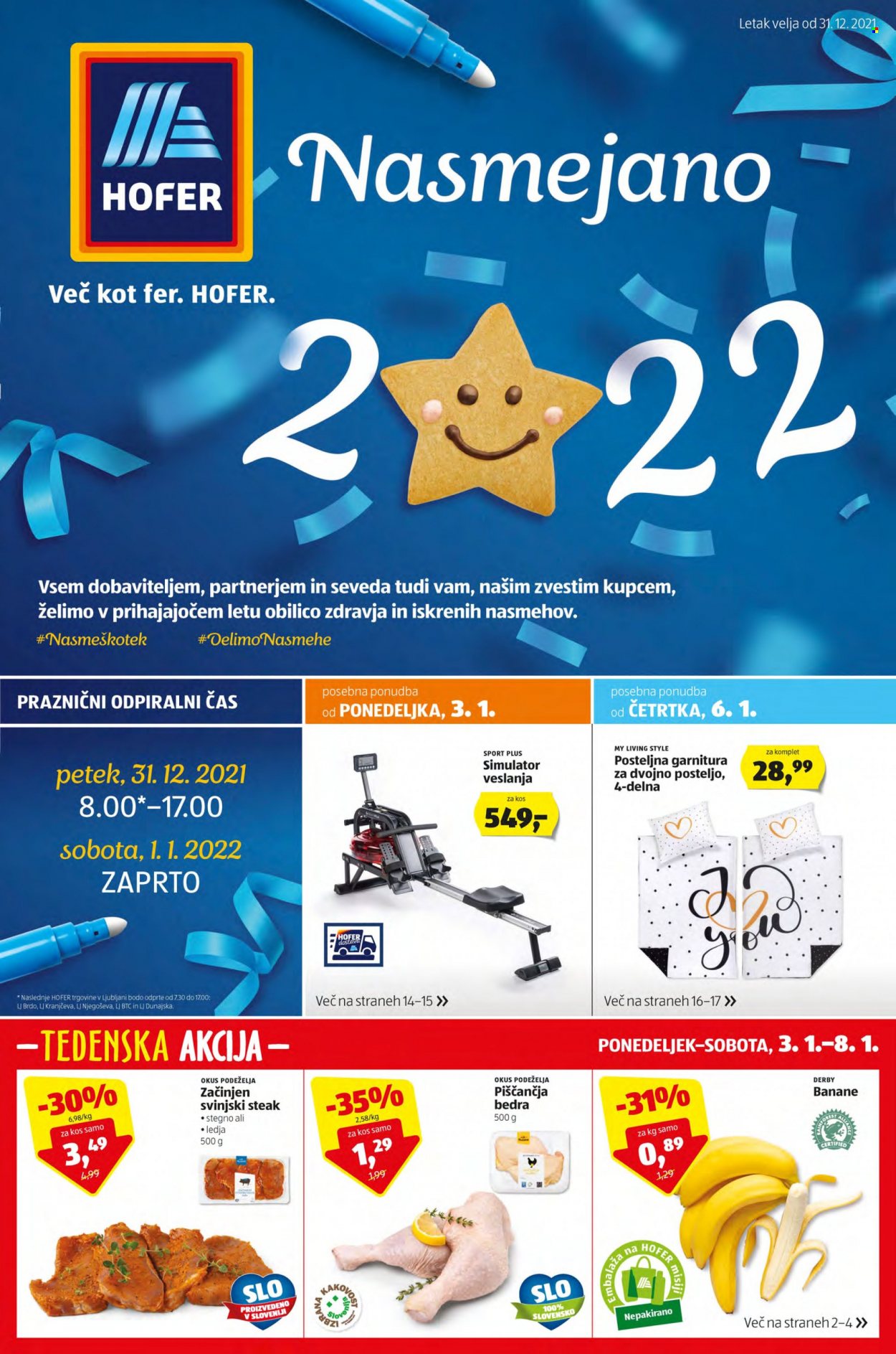 Hofer katalog - 31.12.2021 - 8.1.2022. Stran 1