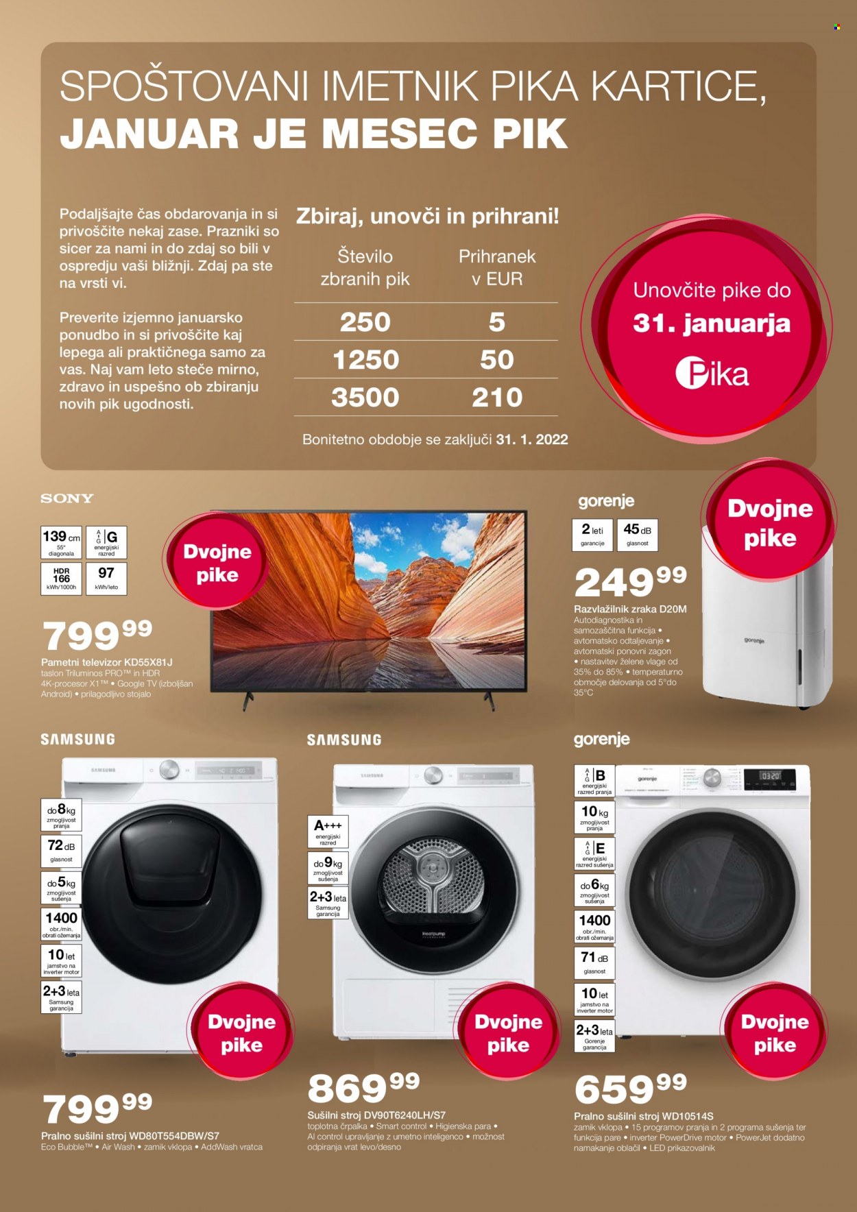 thumbnail - M Tehnika katalog - 6.1.2022 - 31.1.2022 - Ponudba izdelkov - Samsung, televizor, Gorenje. Stran 3.