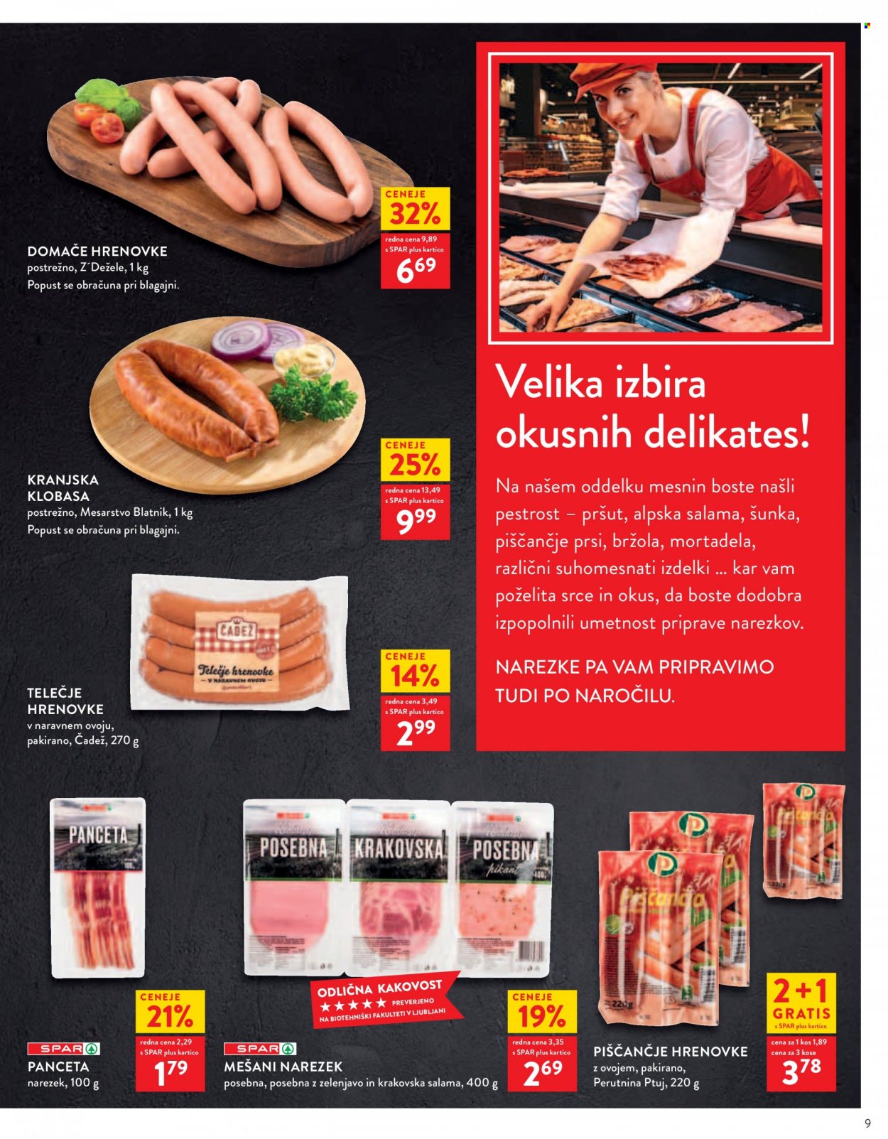 SPAR katalog - 5.1.2022 - 11.1.2022. Stran 9