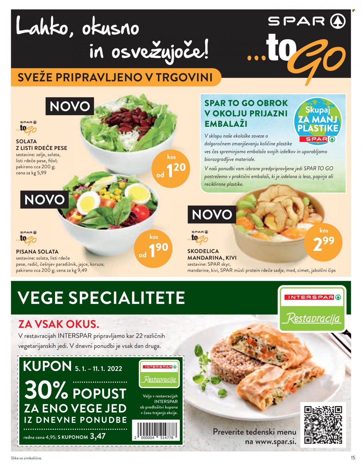 SPAR katalog - 5.1.2022 - 11.1.2022. Stran 15