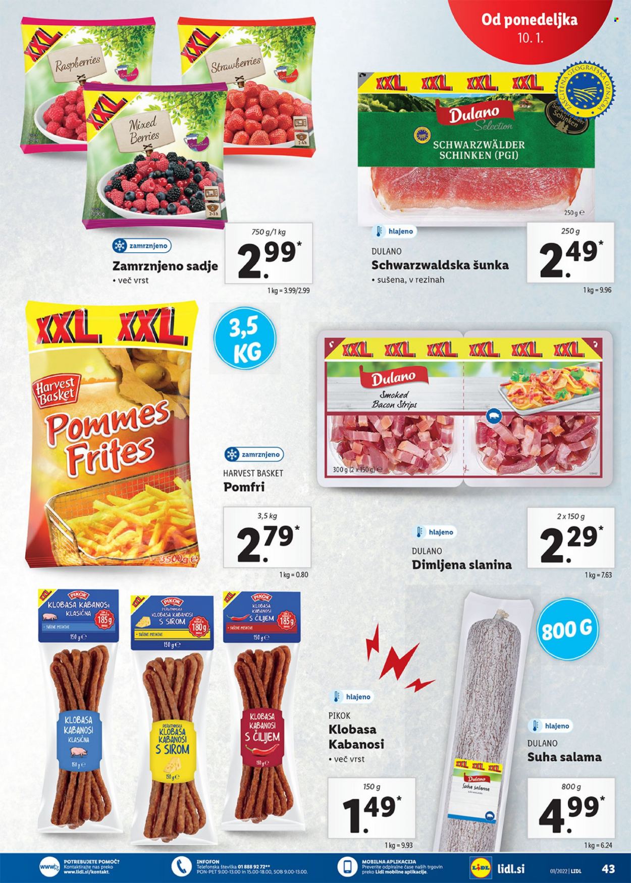 Lidl katalog - 6.1.2022 - 16.1.2022. Stran 43