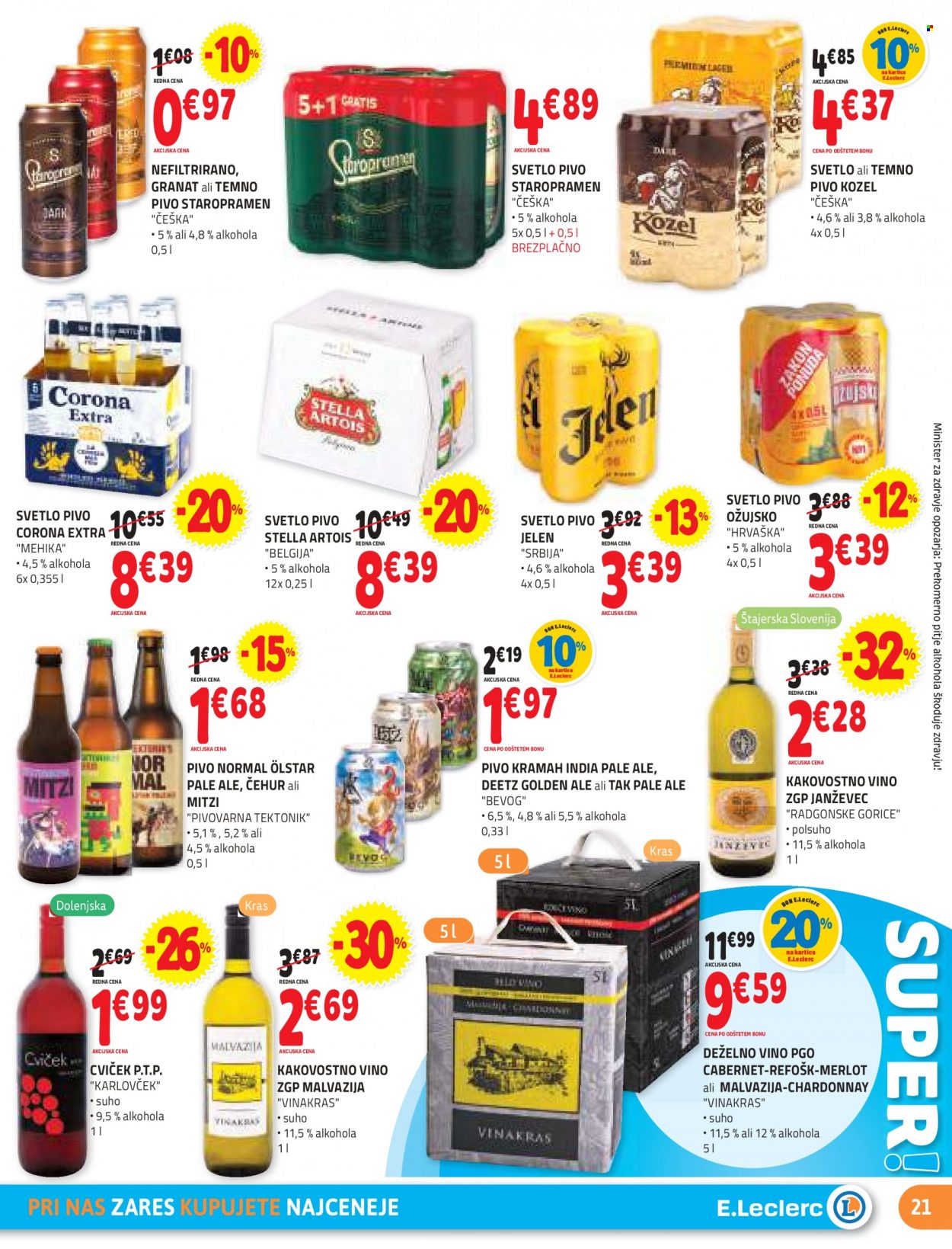 E.Leclerc katalog - 5.1.2022 - 15.1.2022. Stran 21