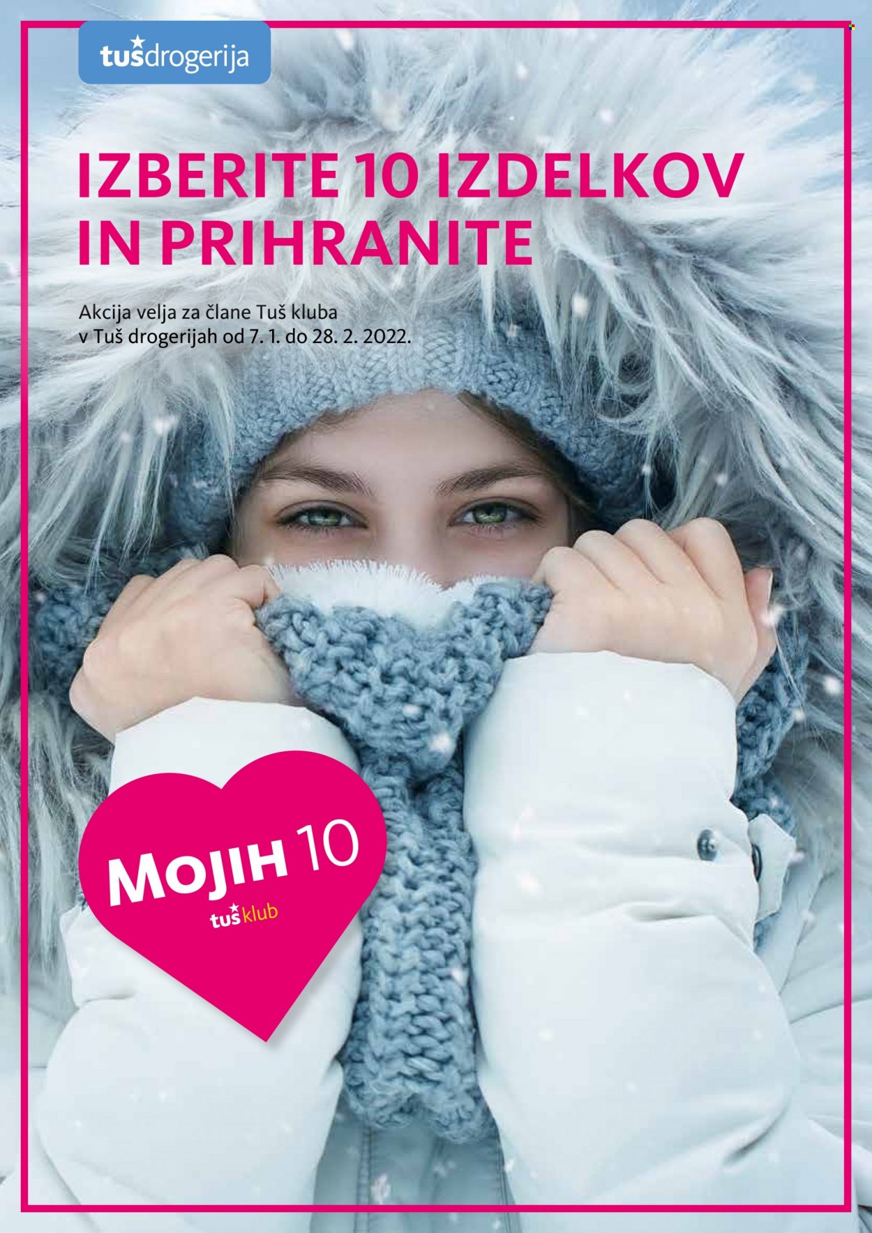 Tuš Drogeria katalog - 7.1.2022 - 28.2.2022. Stran 1