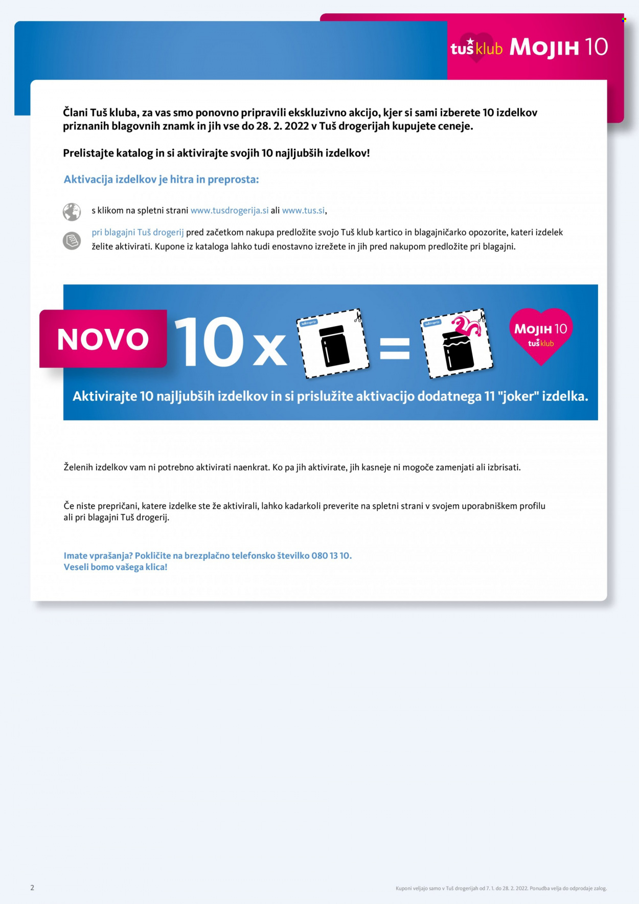 Tuš Drogeria katalog - 7.1.2022 - 28.2.2022. Stran 2