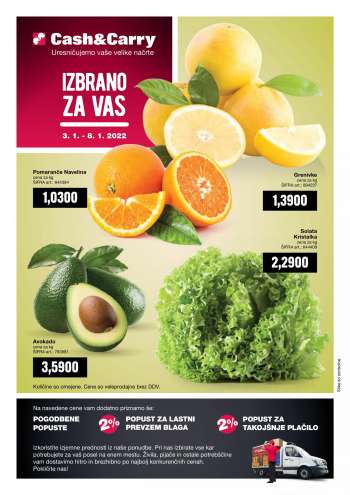 Mercator Cash & Carry katalog - 03.01.2022 - 08.01.2022.