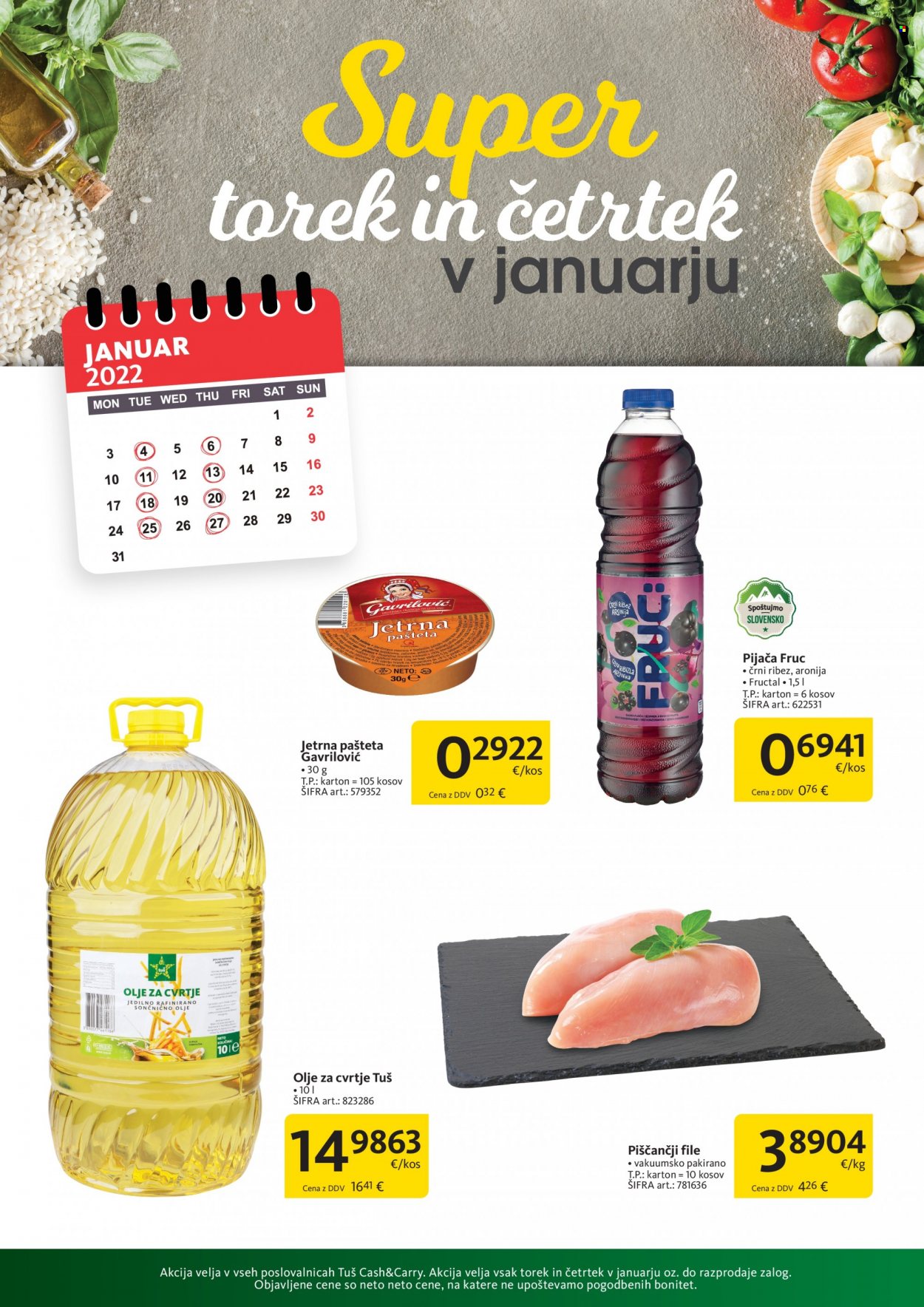 Tuš Cash & Carry katalog - 4.1.2022 - 27.1.2022. Stran 1