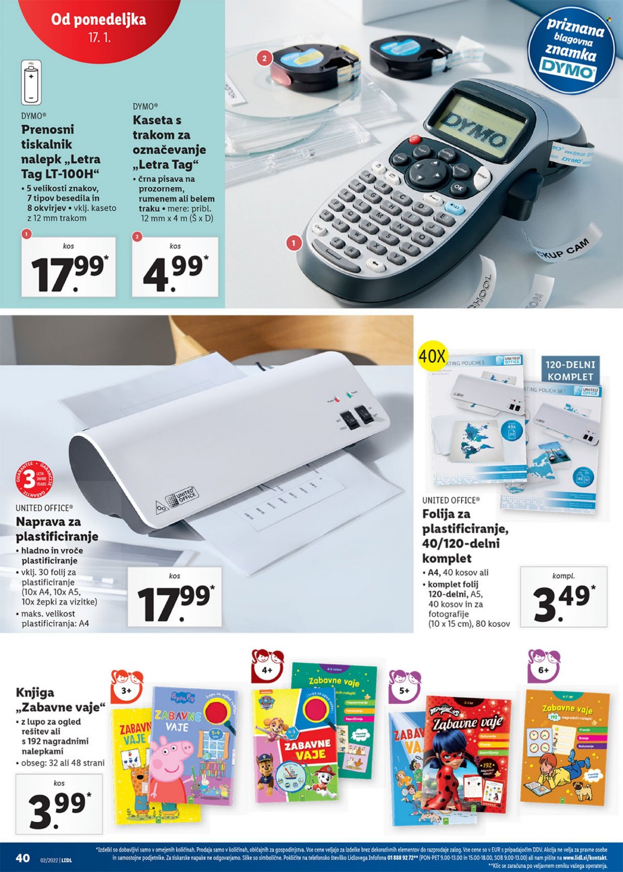 Lidl katalog - 13.1.2022 - 23.1.2022. Stran 40