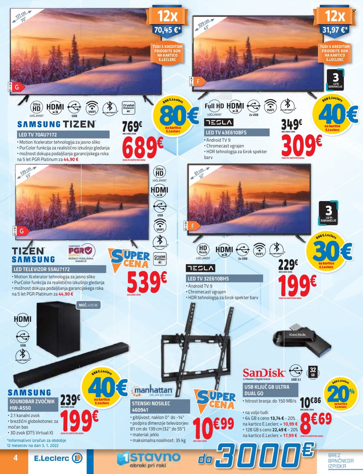 E.Leclerc katalog - 12.1.2022 - 22.1.2022. Stran 4