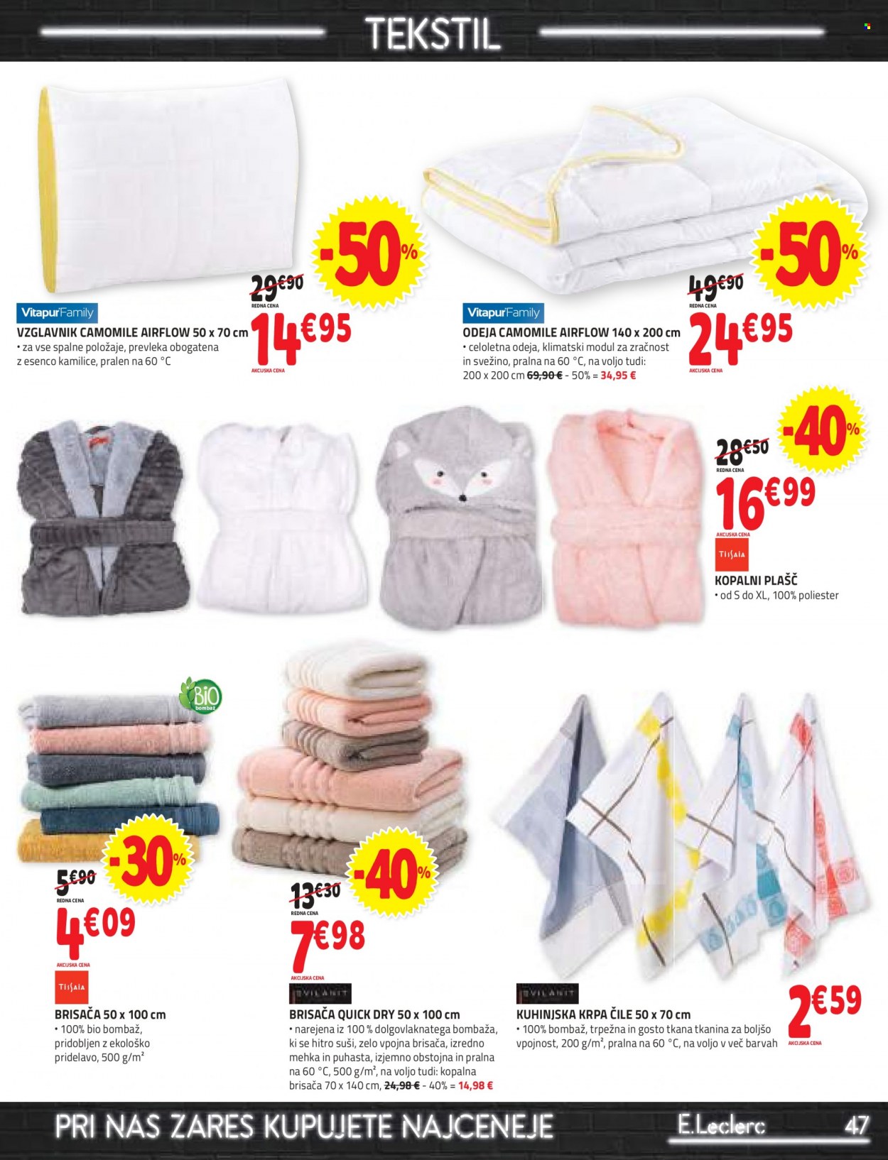 E.Leclerc katalog - 12.1.2022 - 22.1.2022. Stran 47