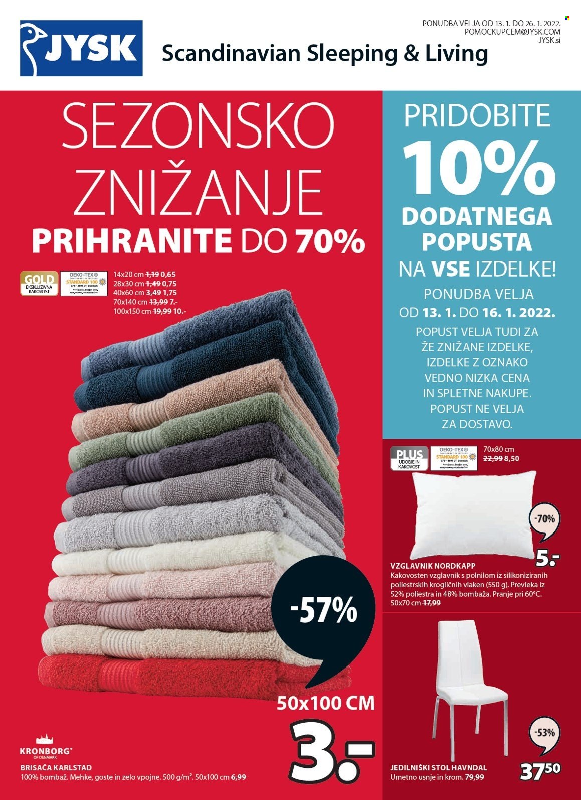 JYSK katalog - 13.1.2022 - 26.1.2022. Stran 1