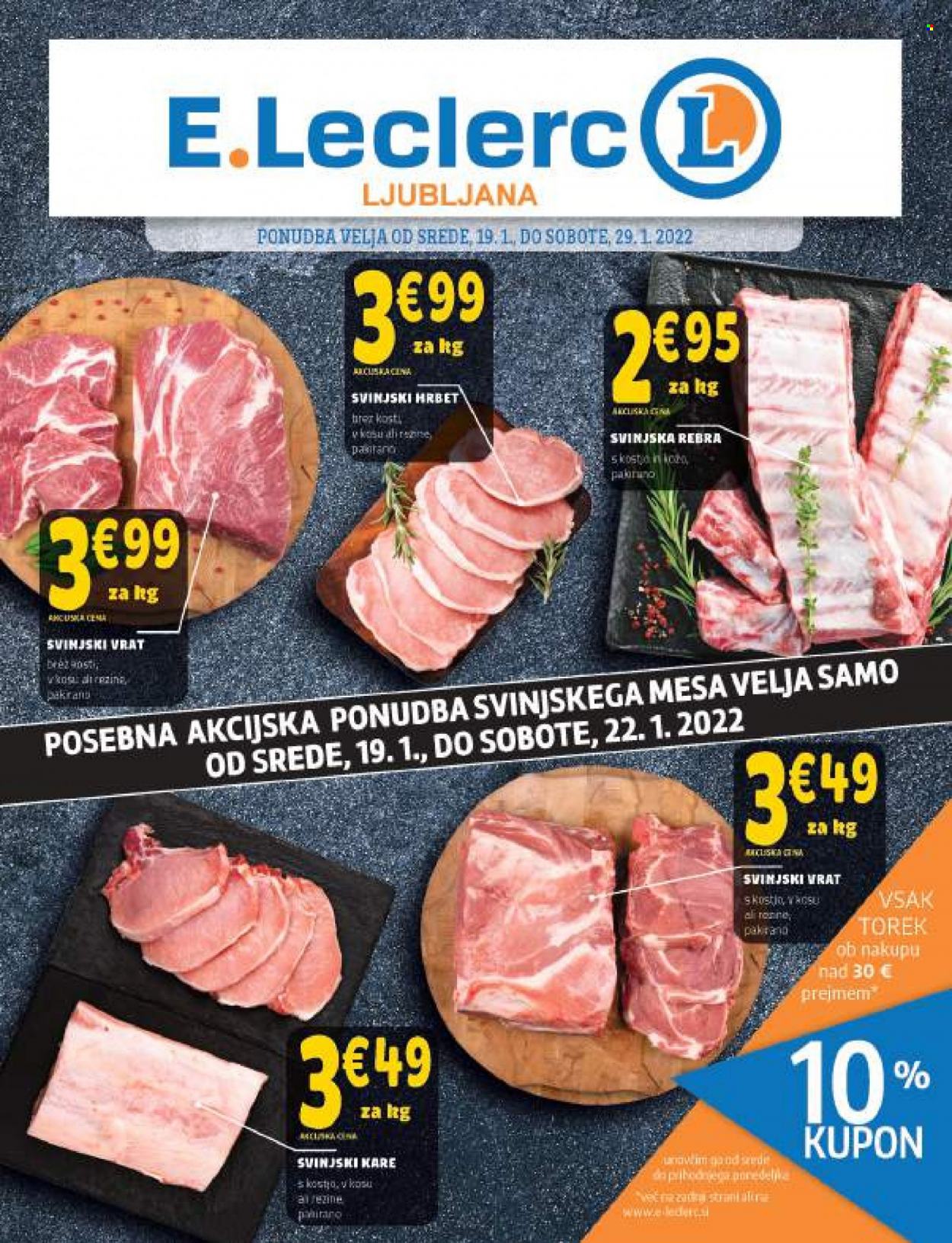 E.Leclerc katalog - 19.1.2022 - 29.1.2022. Stran 1