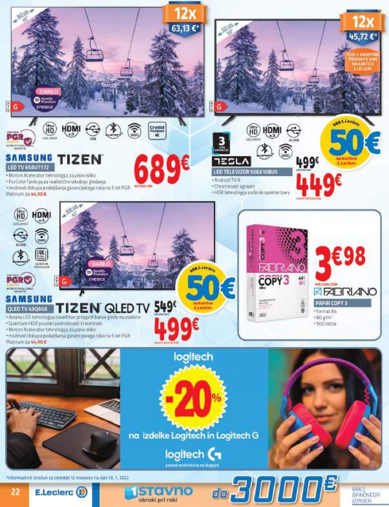 E.Leclerc katalog - 19.1.2022 - 29.1.2022. Stran 22