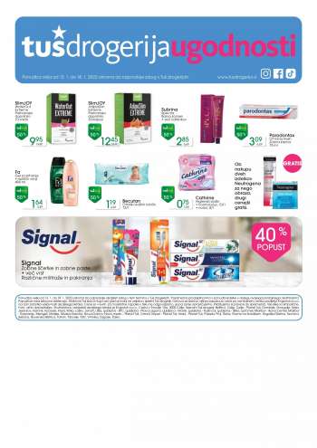 Tuš Drogeria katalog - 12.01.2022 - 18.01.2022.