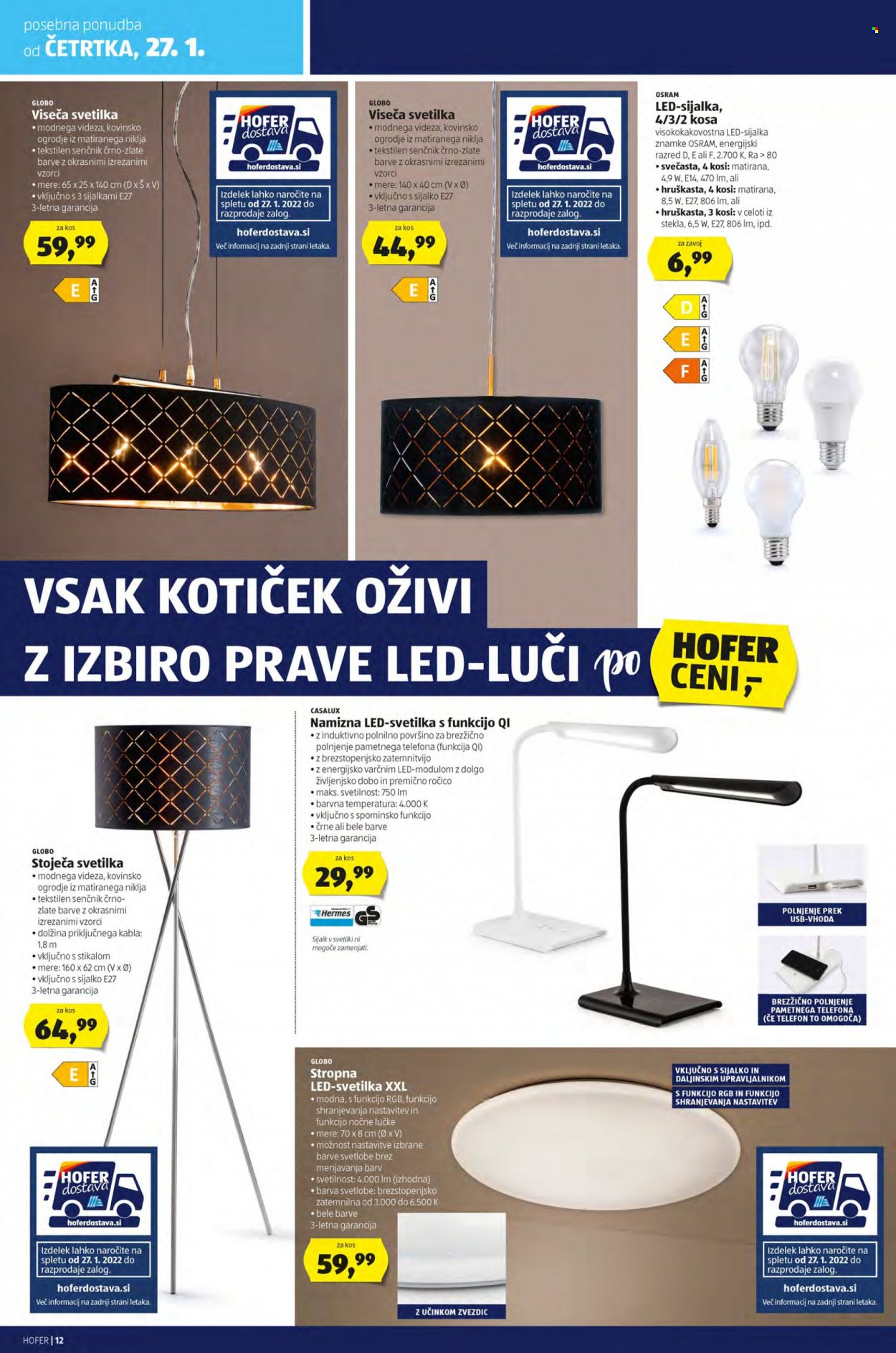 Hofer katalog - 21.1.2022 - 29.1.2022. Stran 12