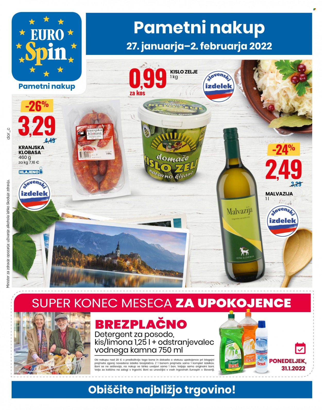 EuroSpin katalog - 27.1.2022 - 2.2.2022. Stran 1