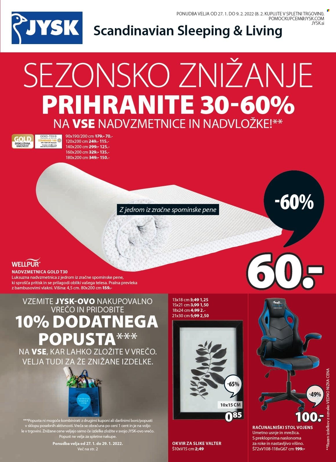 JYSK katalog - 27.1.2022 - 9.2.2022. Stran 1