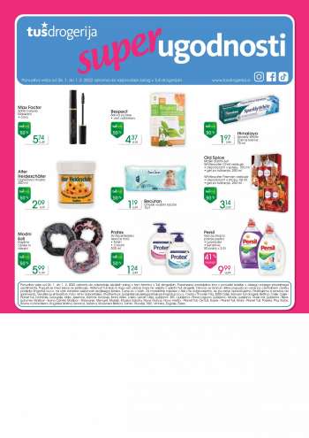 Tuš Drogeria katalog - 26.01.2022 - 01.02.2022.