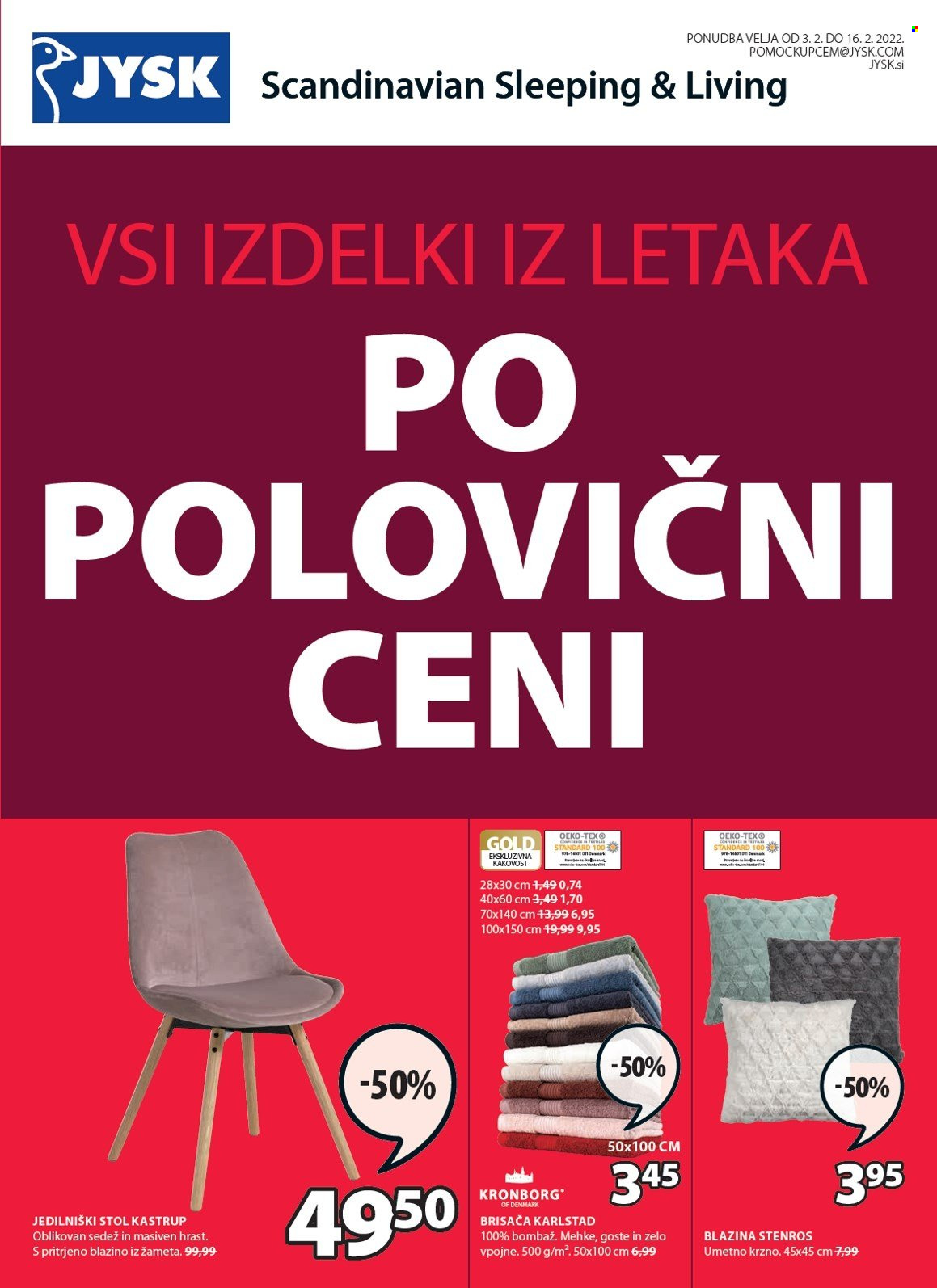JYSK katalog - 3.2.2022 - 16.2.2022. Stran 1